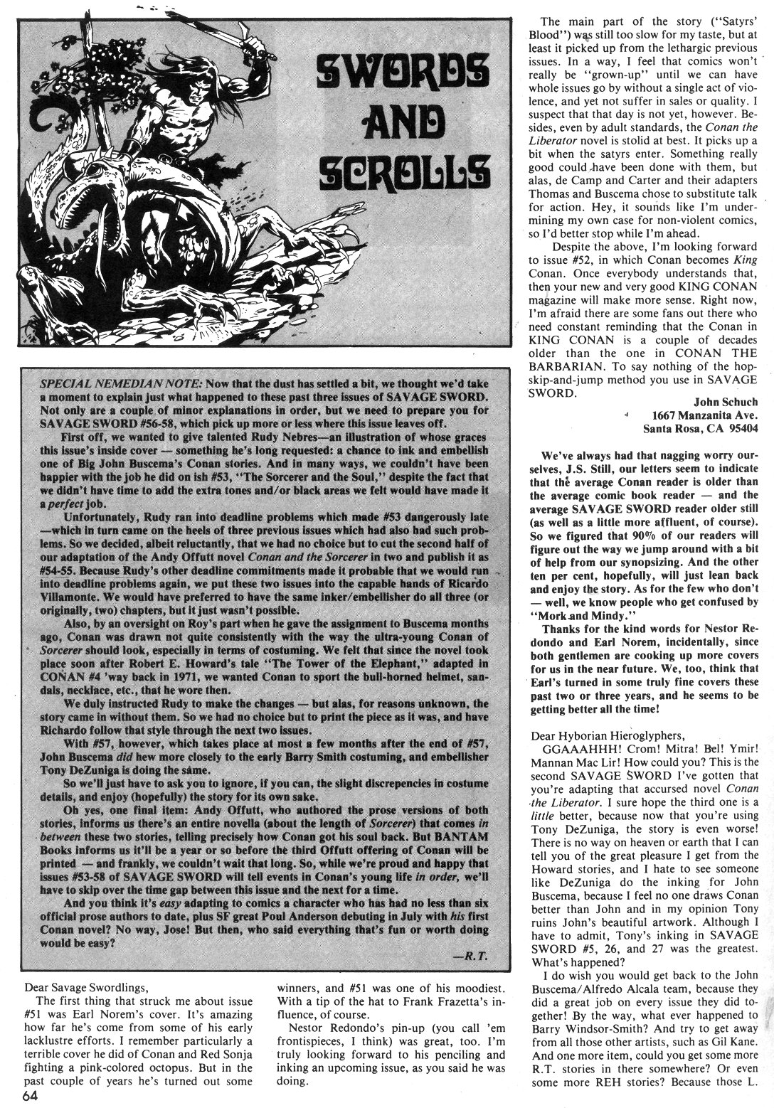 Read online The Savage Sword Of Conan comic -  Issue #55 - 63