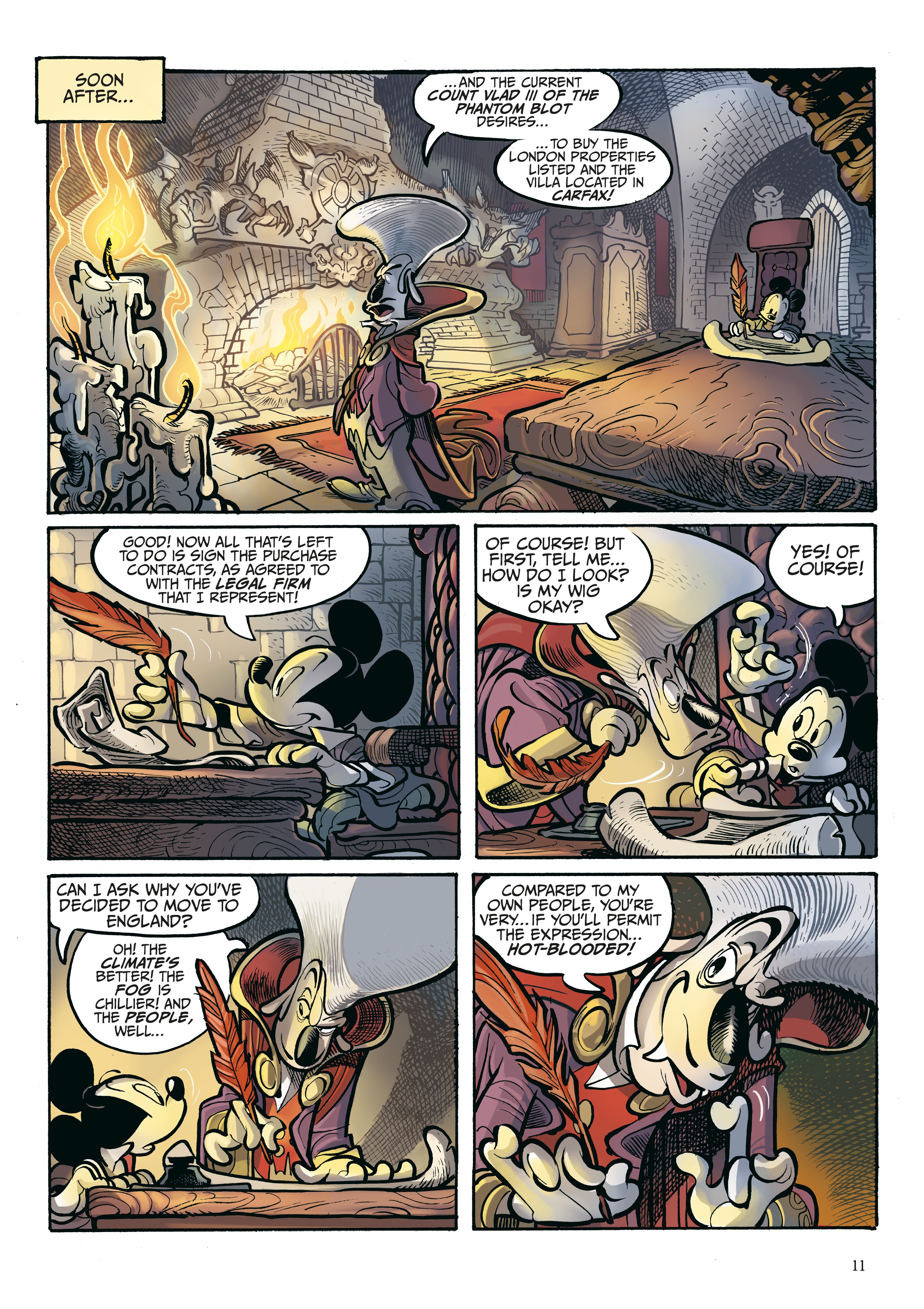 Read online Disney Dracula, Starring Mickey Mouse comic -  Issue # TPB - 11