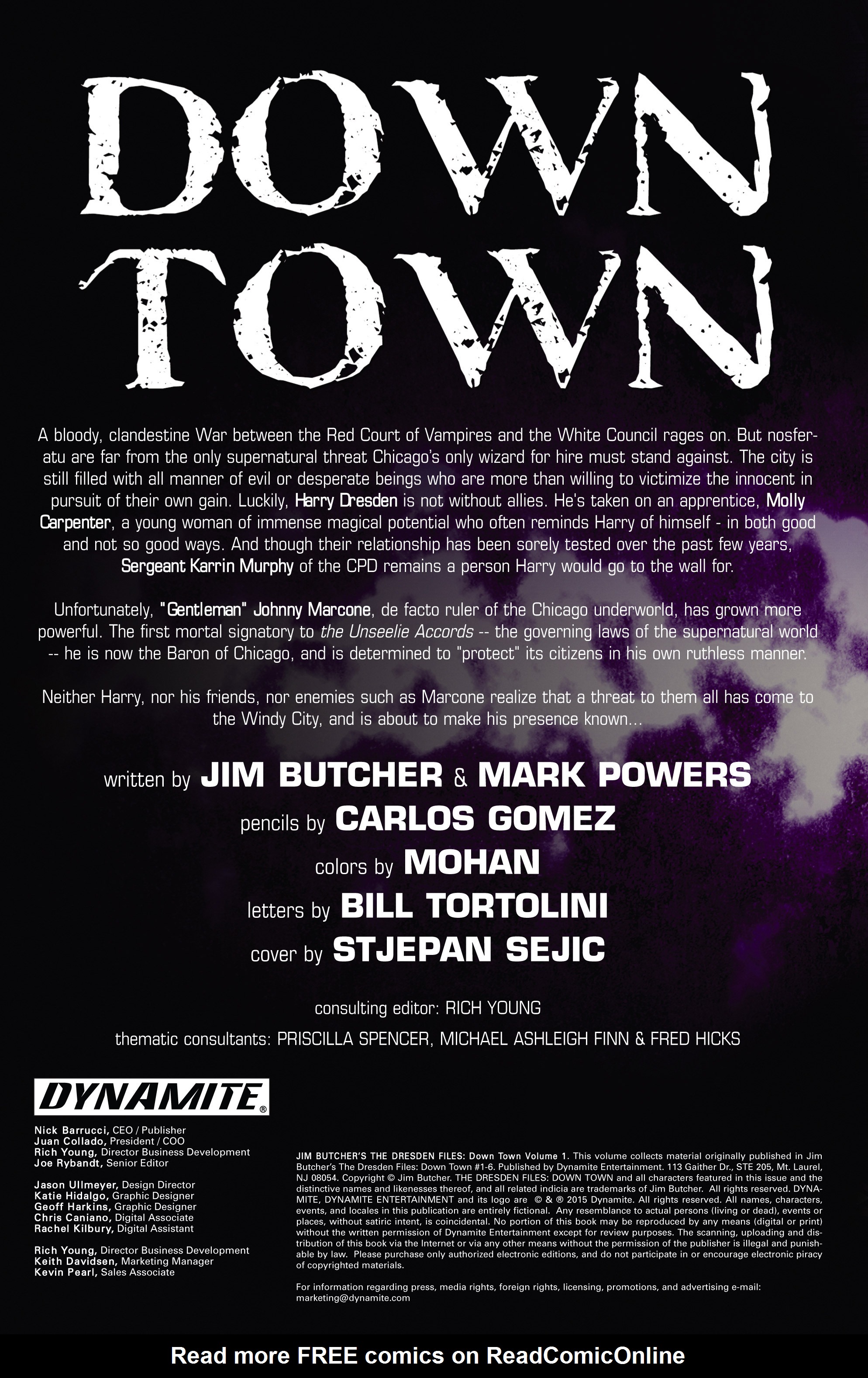 Read online Jim Butcher's The Dresden Files: Down Town comic -  Issue # _TPB - 3