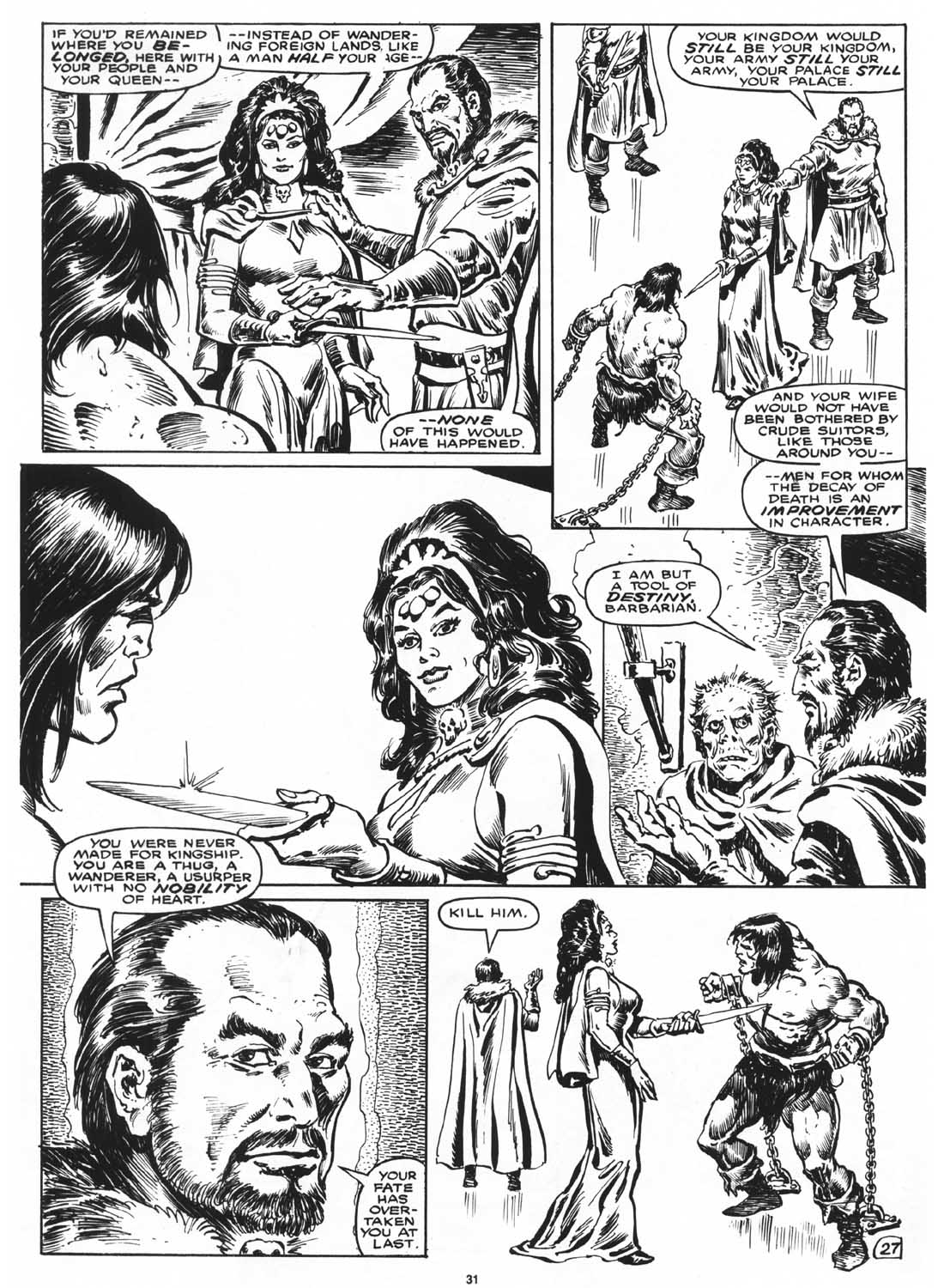 Read online The Savage Sword Of Conan comic -  Issue #169 - 33