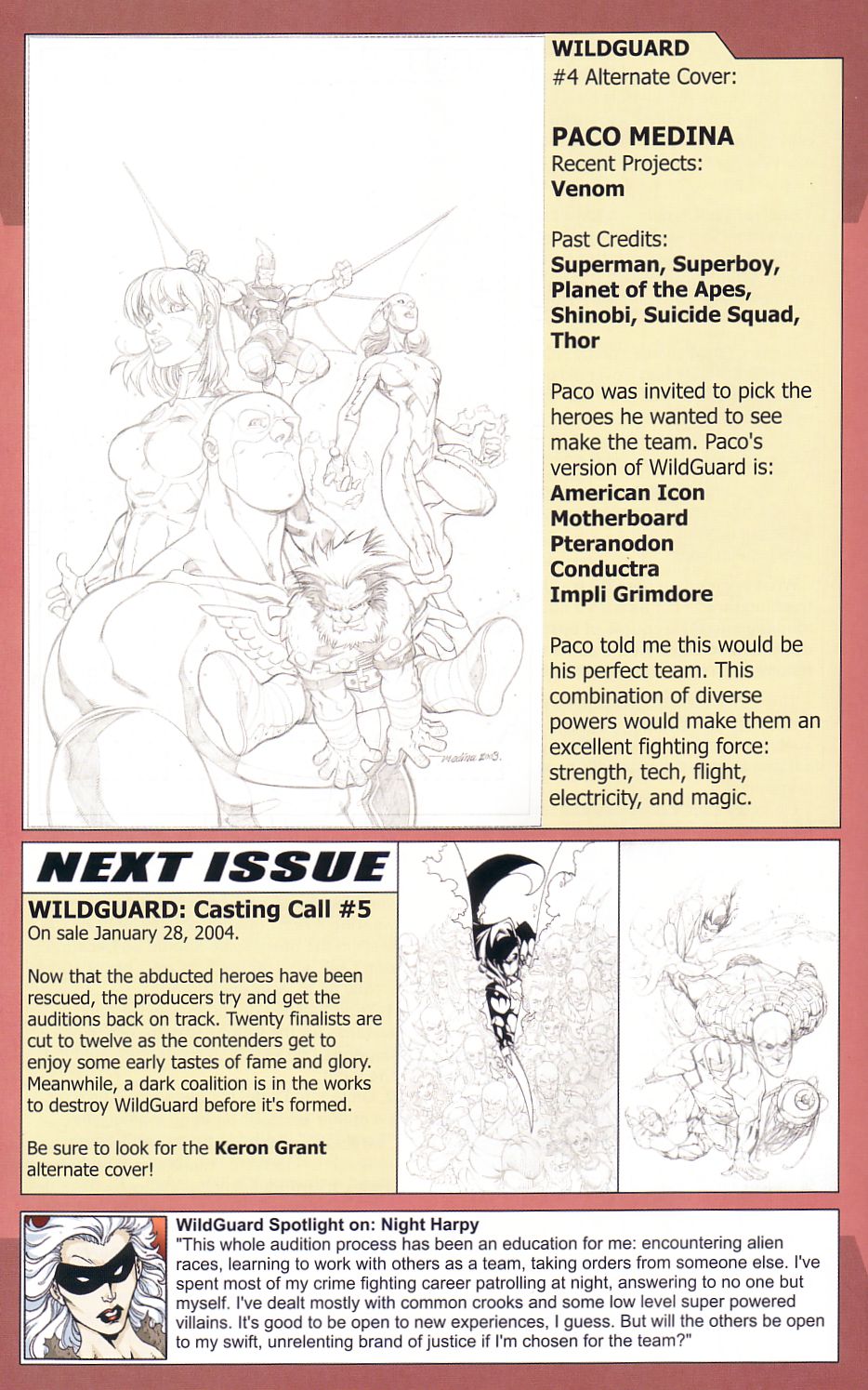 Read online Wildguard: Casting Call comic -  Issue #4 - 31