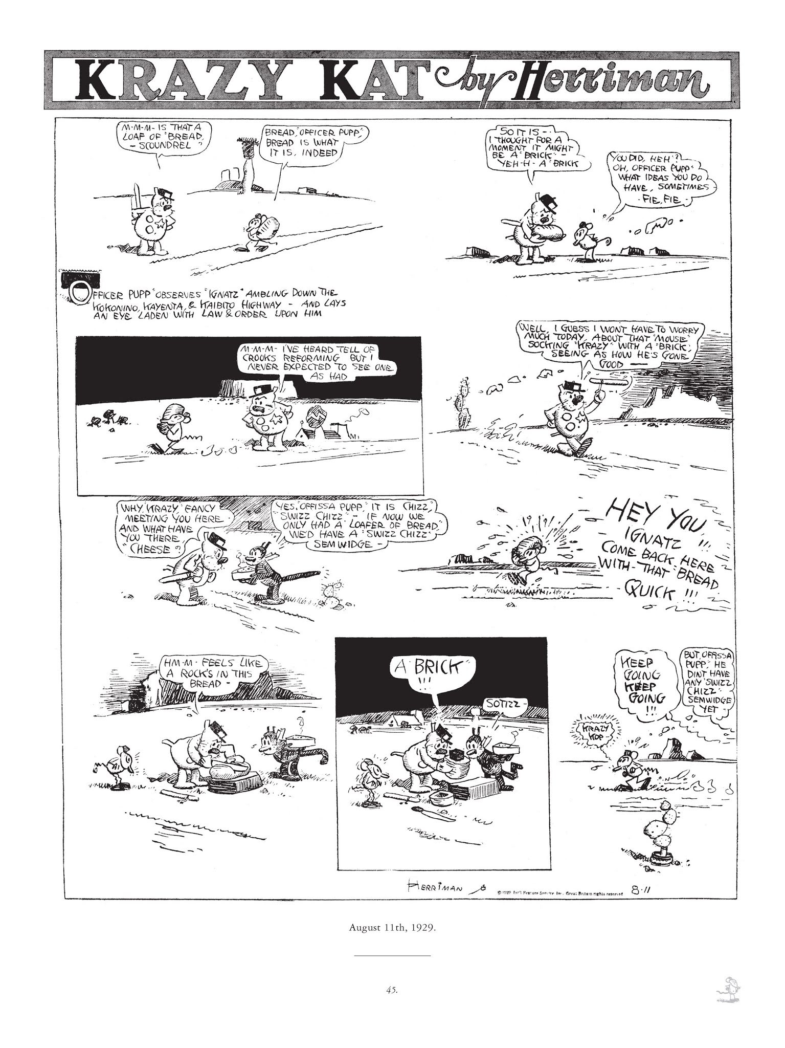 Read online Krazy & Ignatz comic -  Issue # TPB 6 - 43