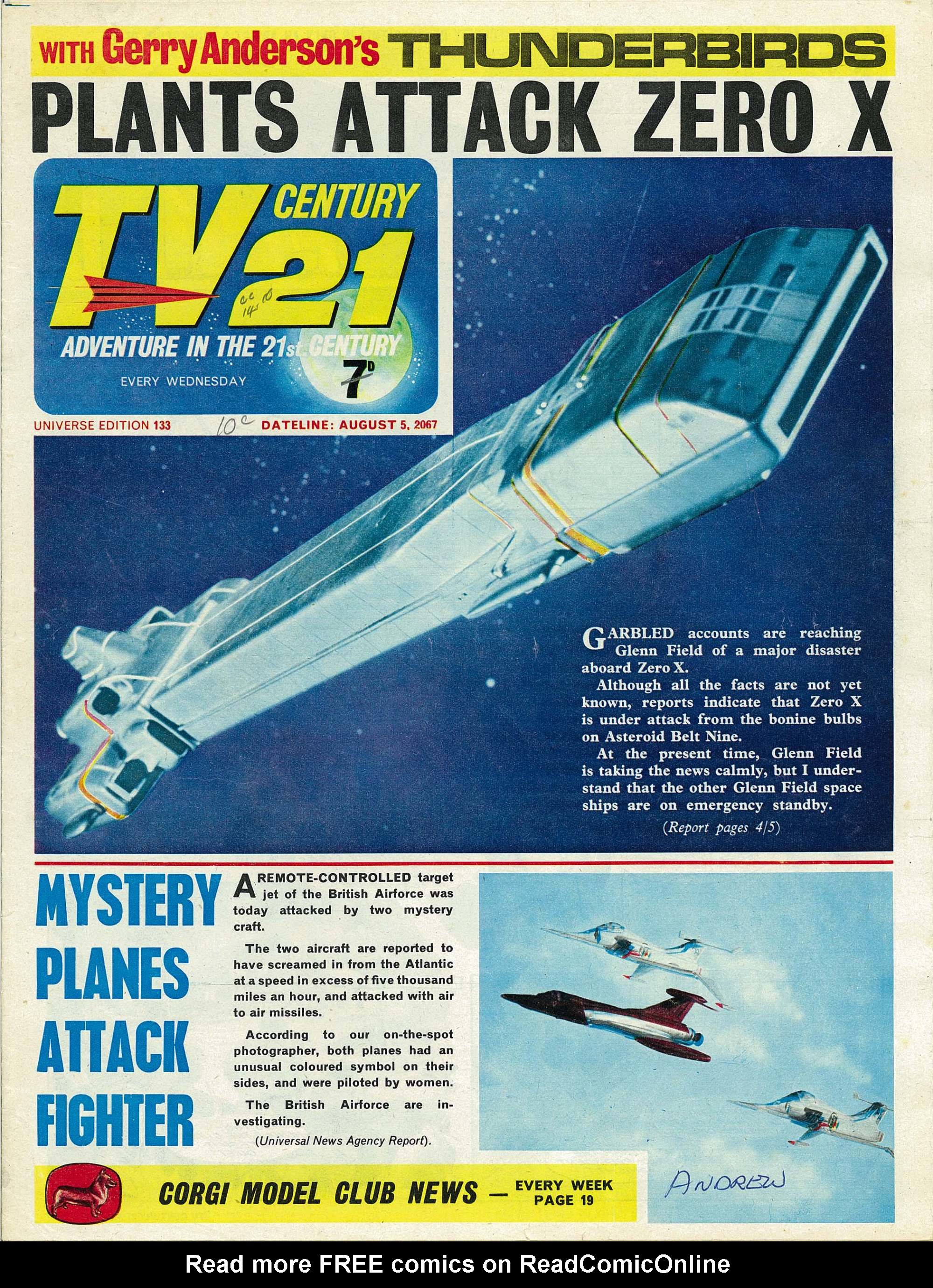 Read online TV Century 21 (TV 21) comic -  Issue #133 - 1