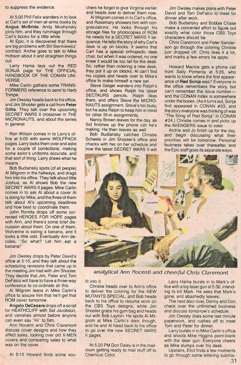 Read online Marvel Age comic -  Issue #35 - 32