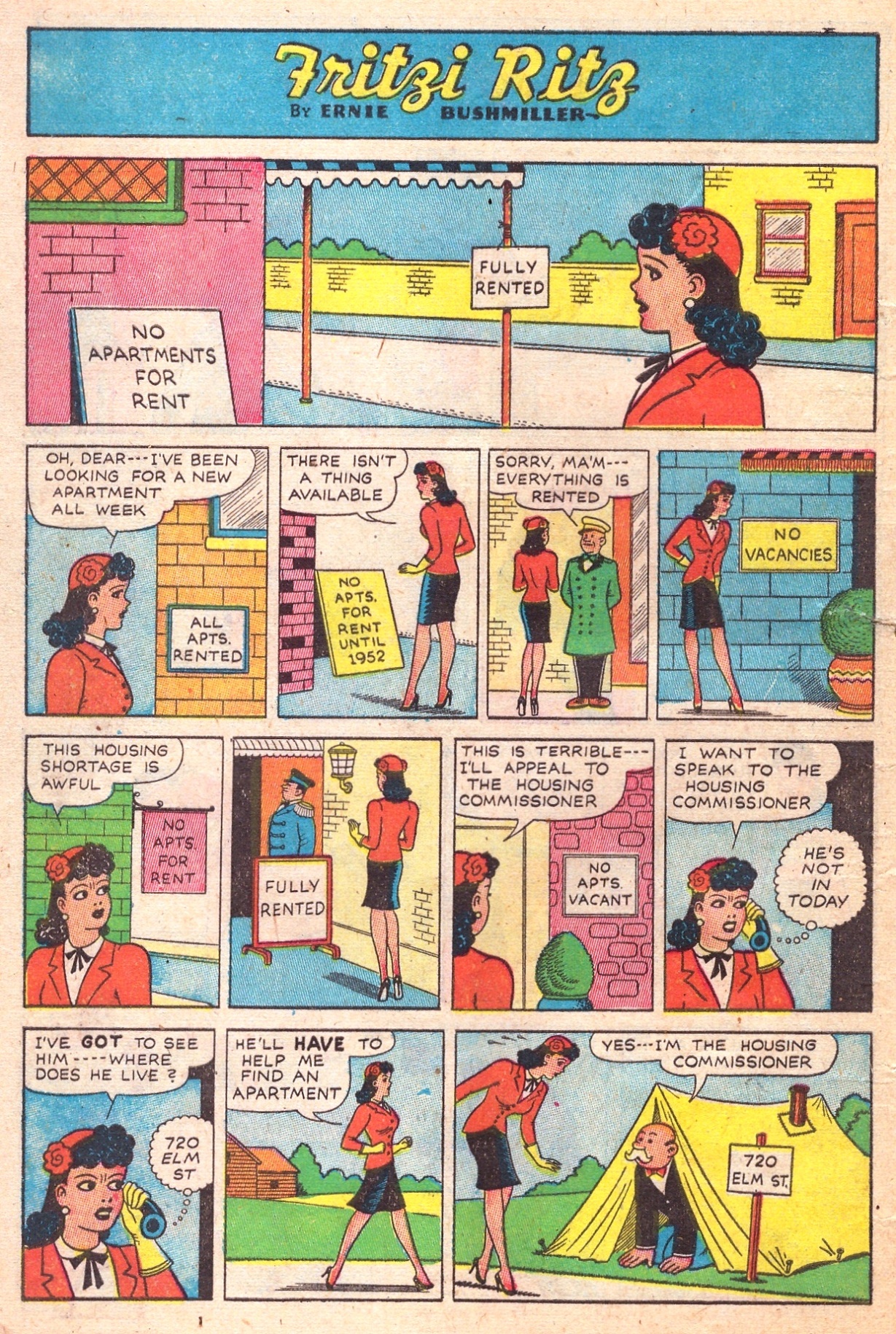 Read online Fritzi Ritz (1948) comic -  Issue #1 - 6