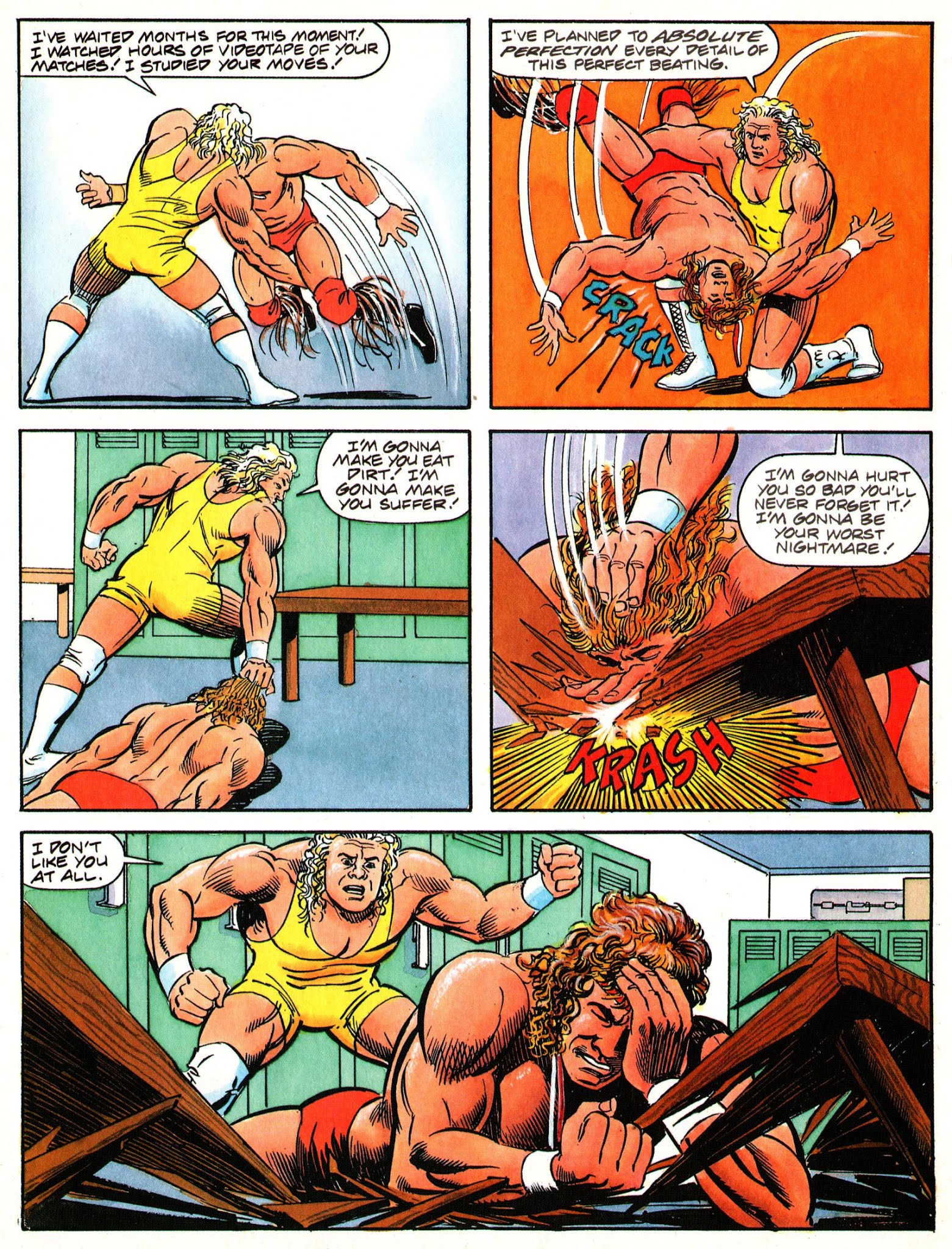Read online WWF Battlemania comic -  Issue #1 - 8
