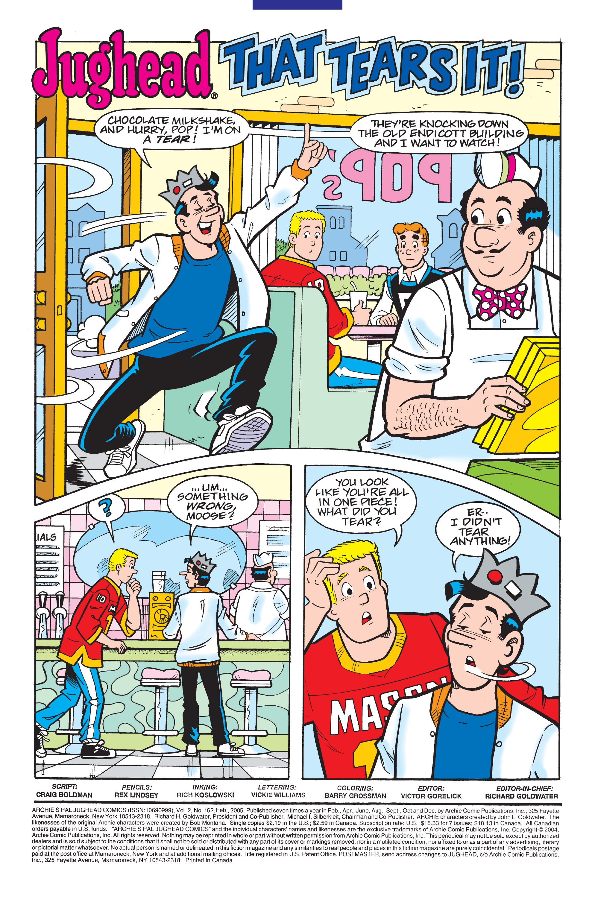 Read online Archie's Pal Jughead Comics comic -  Issue #162 - 2