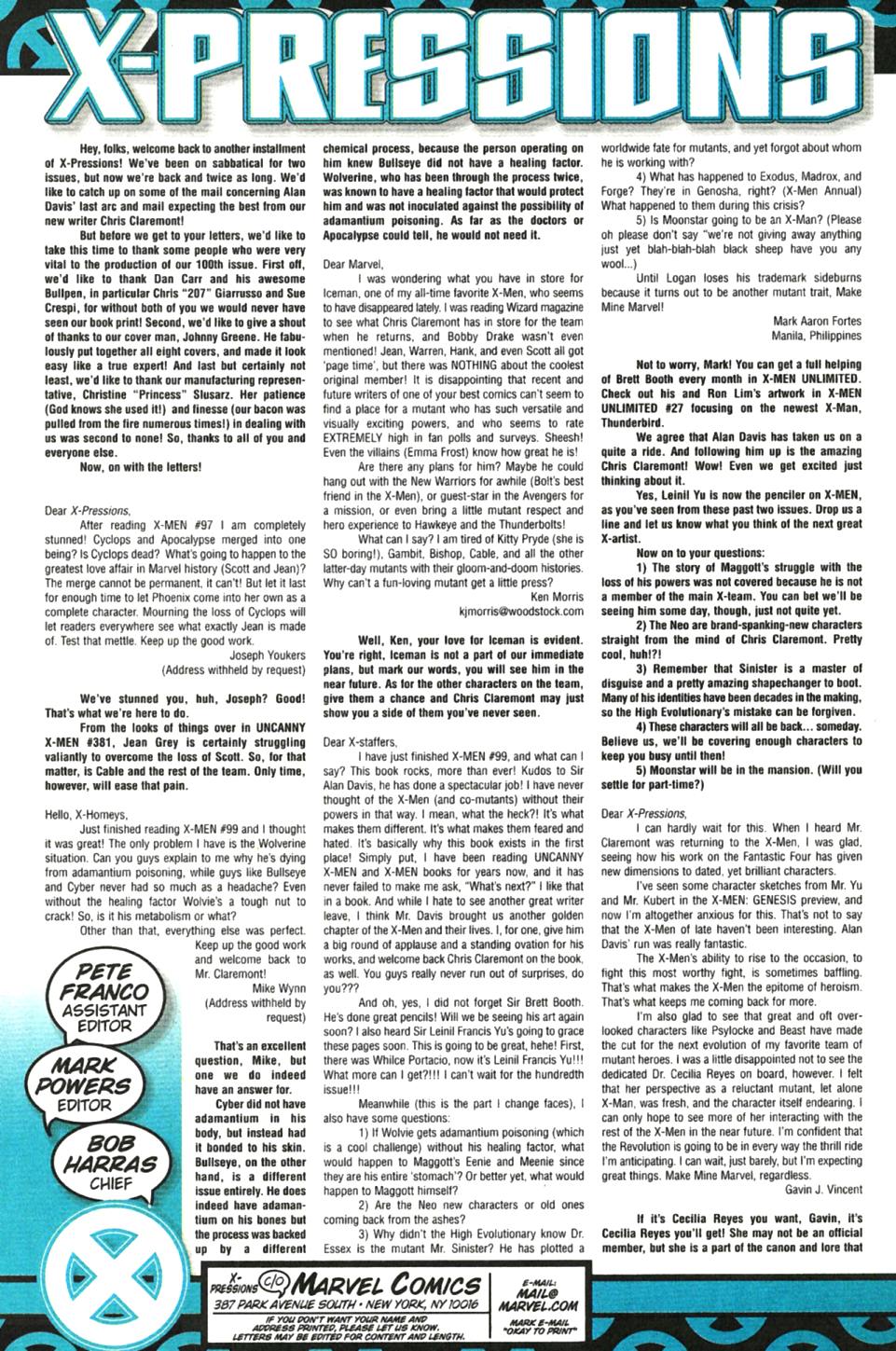 Read online X-Men (1991) comic -  Issue #101 - 24