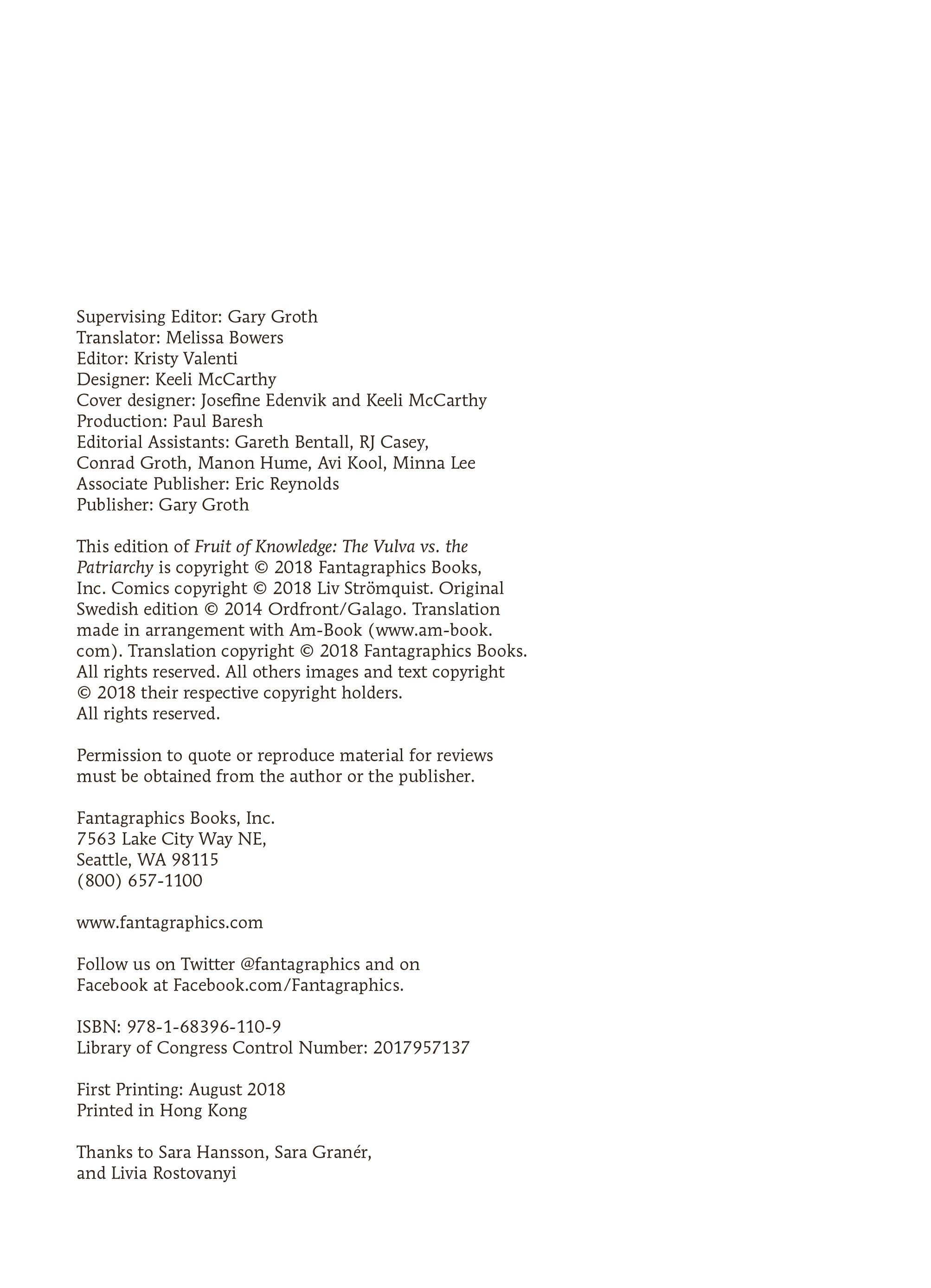 Read online Fruit of Knowledge: The Vulva Vs. The Patriarchy comic -  Issue # TPB - 3