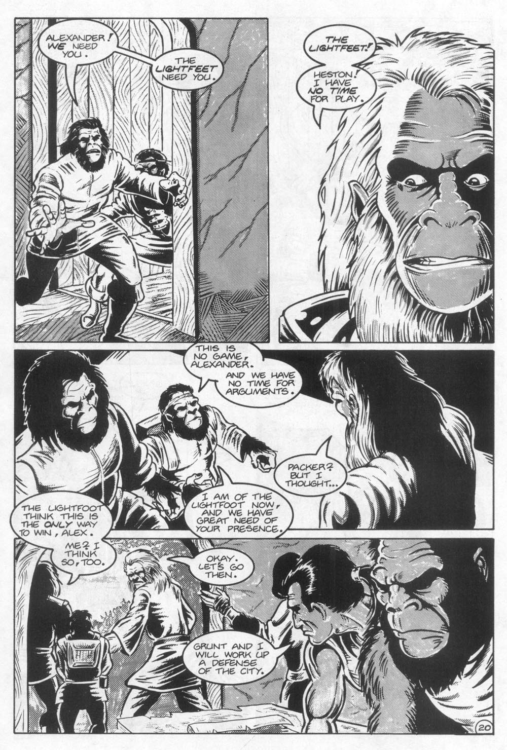 Read online Planet of the Apes (1990) comic -  Issue #23 - 22