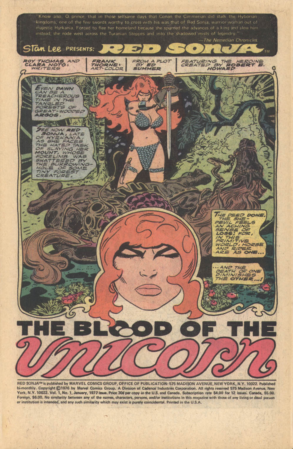 Red Sonja (1977) Issue #1 #1 - English 2