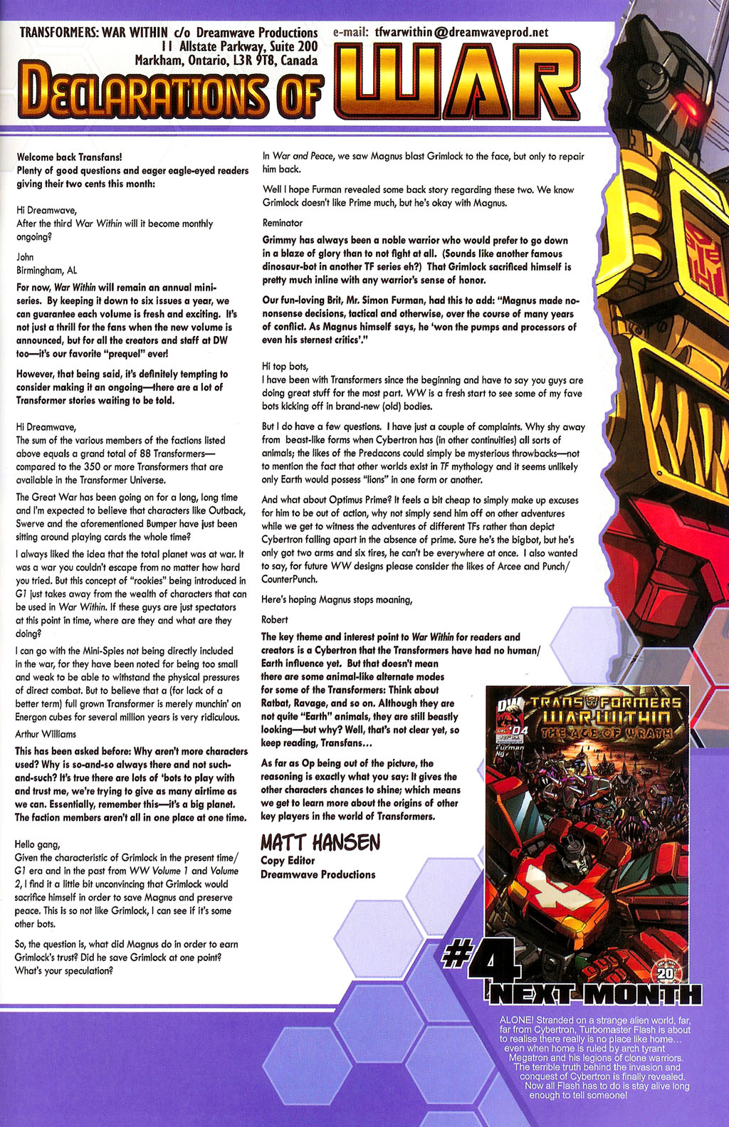 Read online Transformers War Within: "The Age of Wrath" comic -  Issue #3 - 23