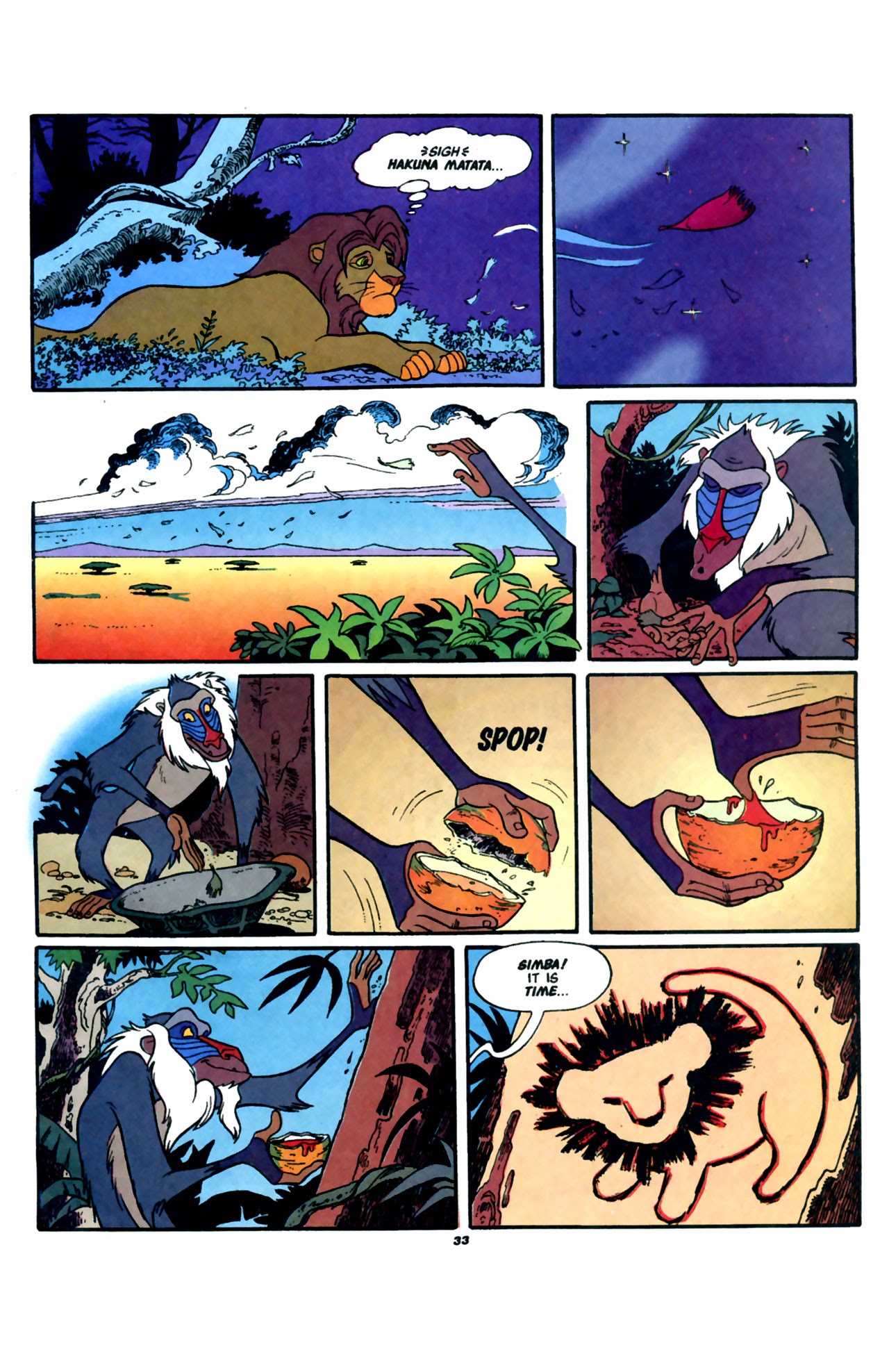 Read online Disney's The Lion King comic -  Issue #1 - 35