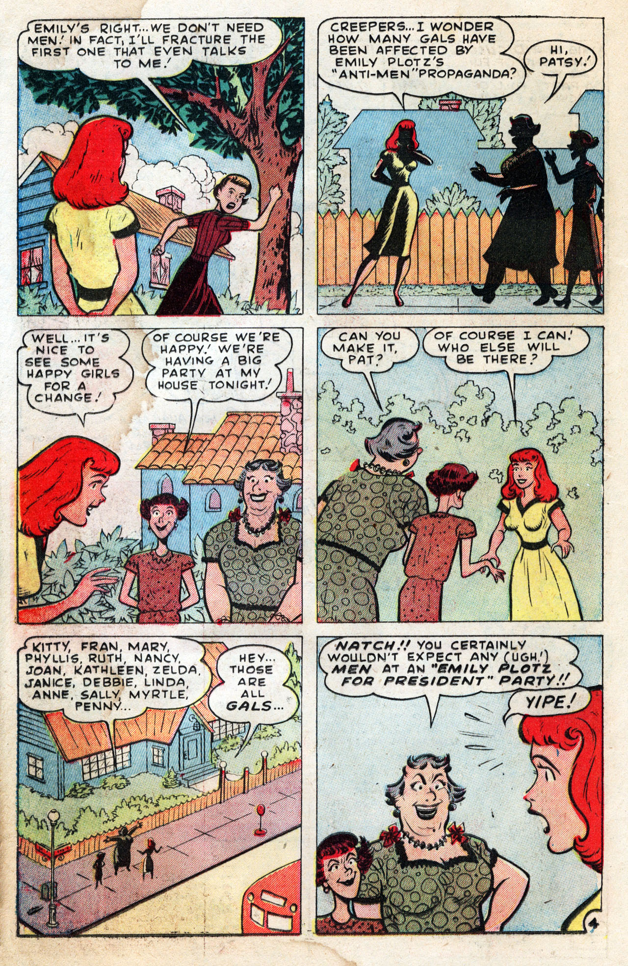 Read online Patsy Walker comic -  Issue #38 - 16