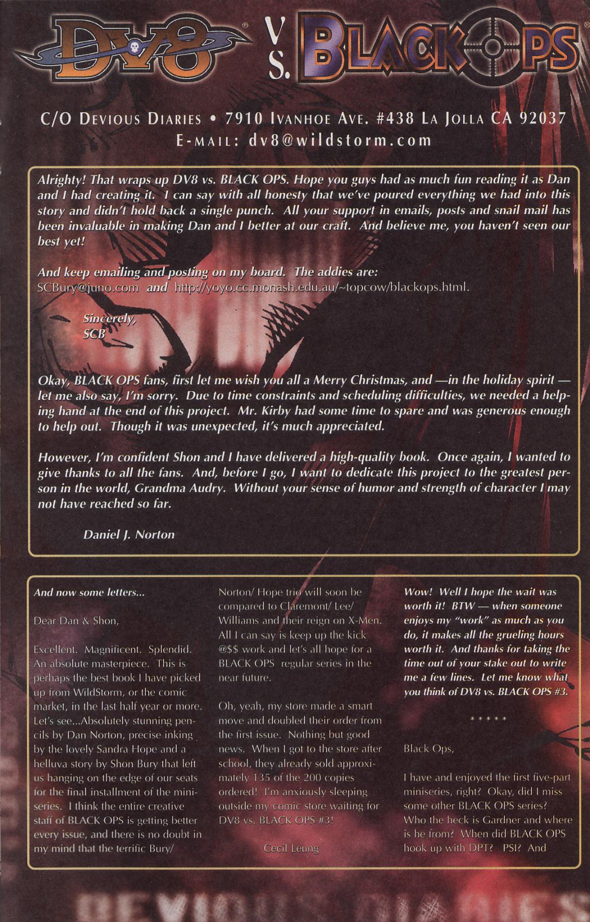 Read online DV8 vs. Black Ops comic -  Issue #3 - 29