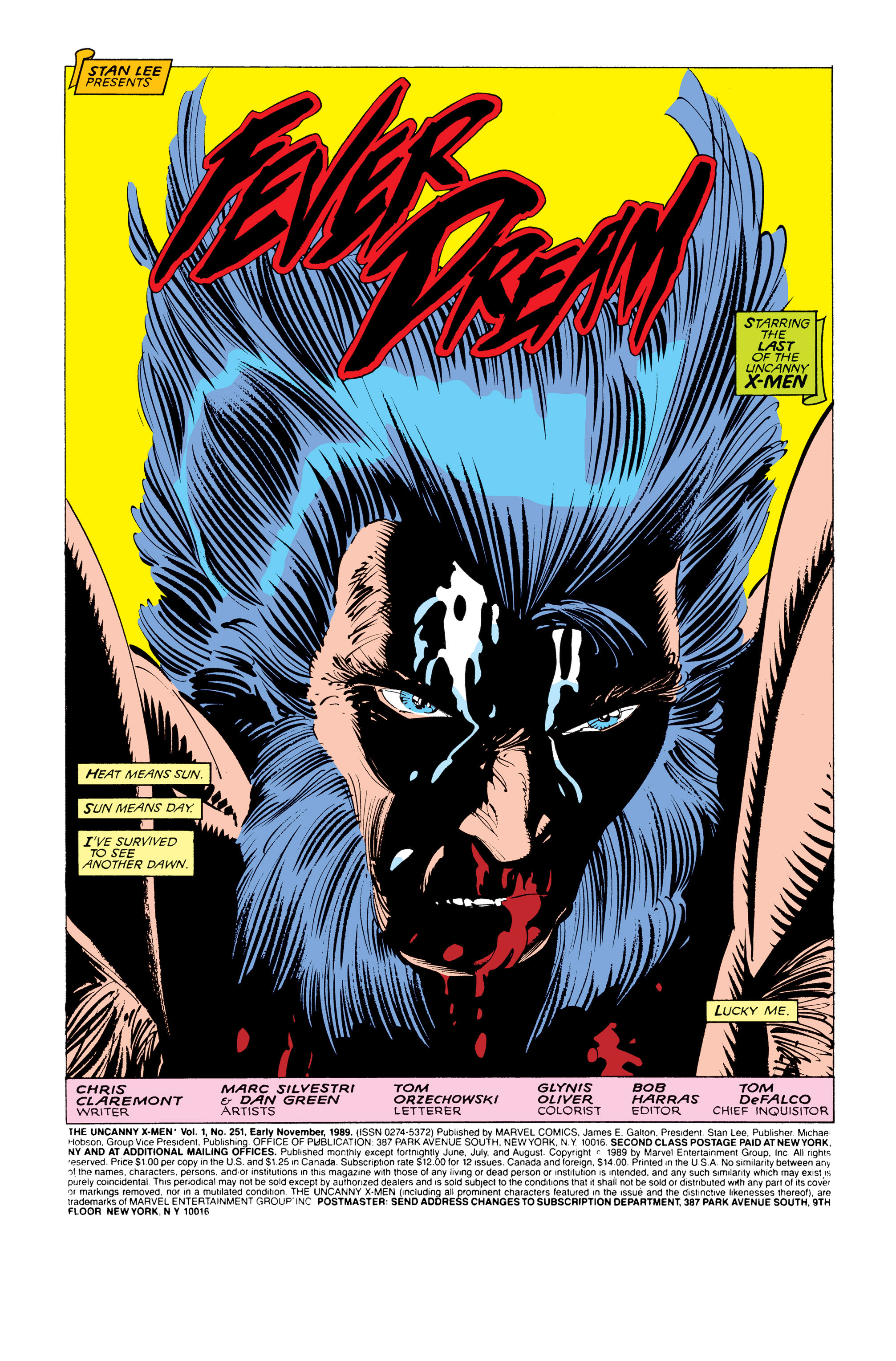 Read online Uncanny X-Men (1963) comic -  Issue #251 - 2