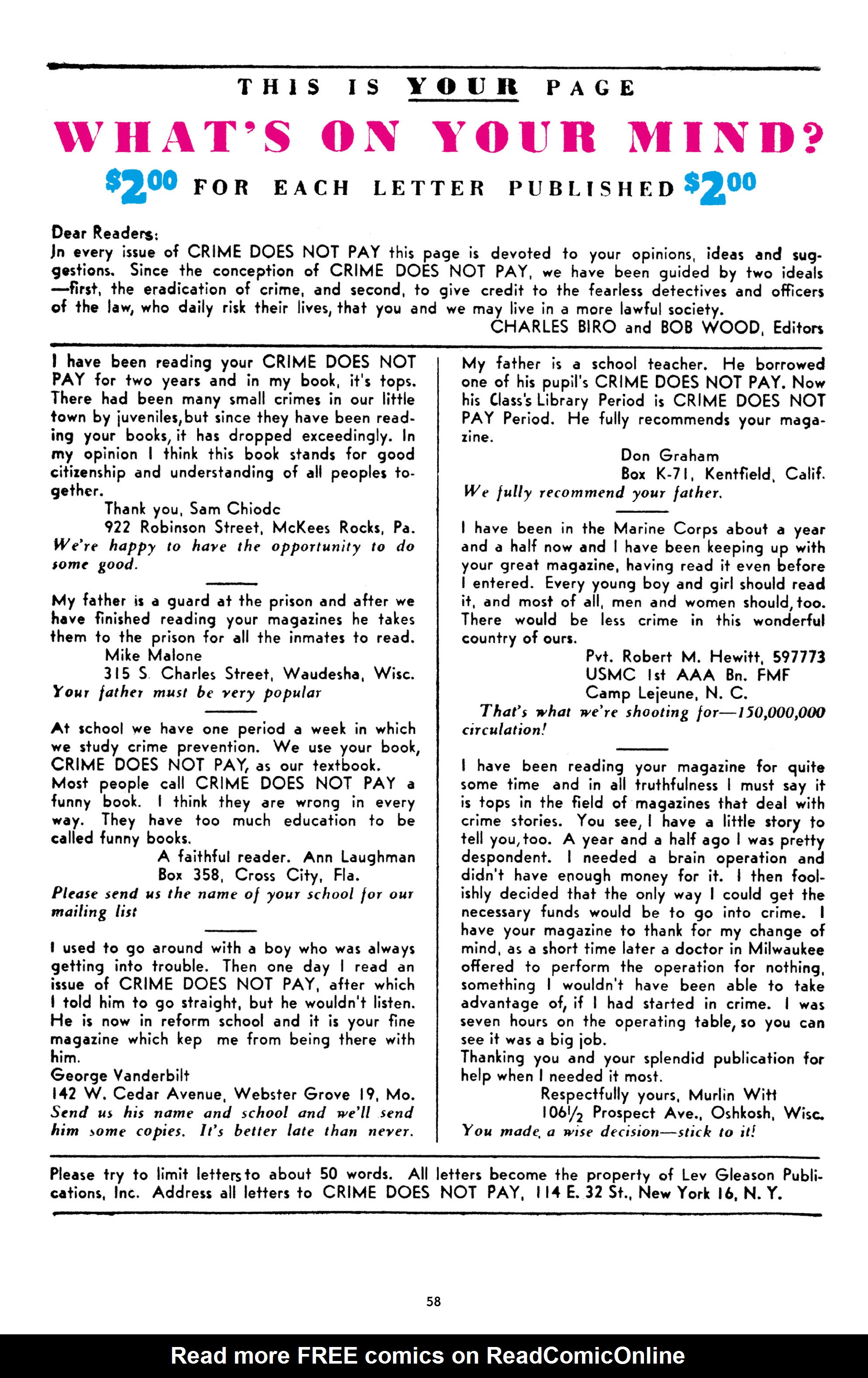 Read online Crime Does Not Pay Archives comic -  Issue # TPB 10 (Part 1) - 60