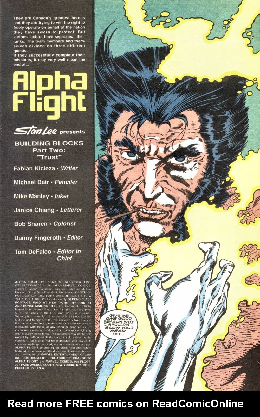 Read online Alpha Flight (1983) comic -  Issue #88 - 2