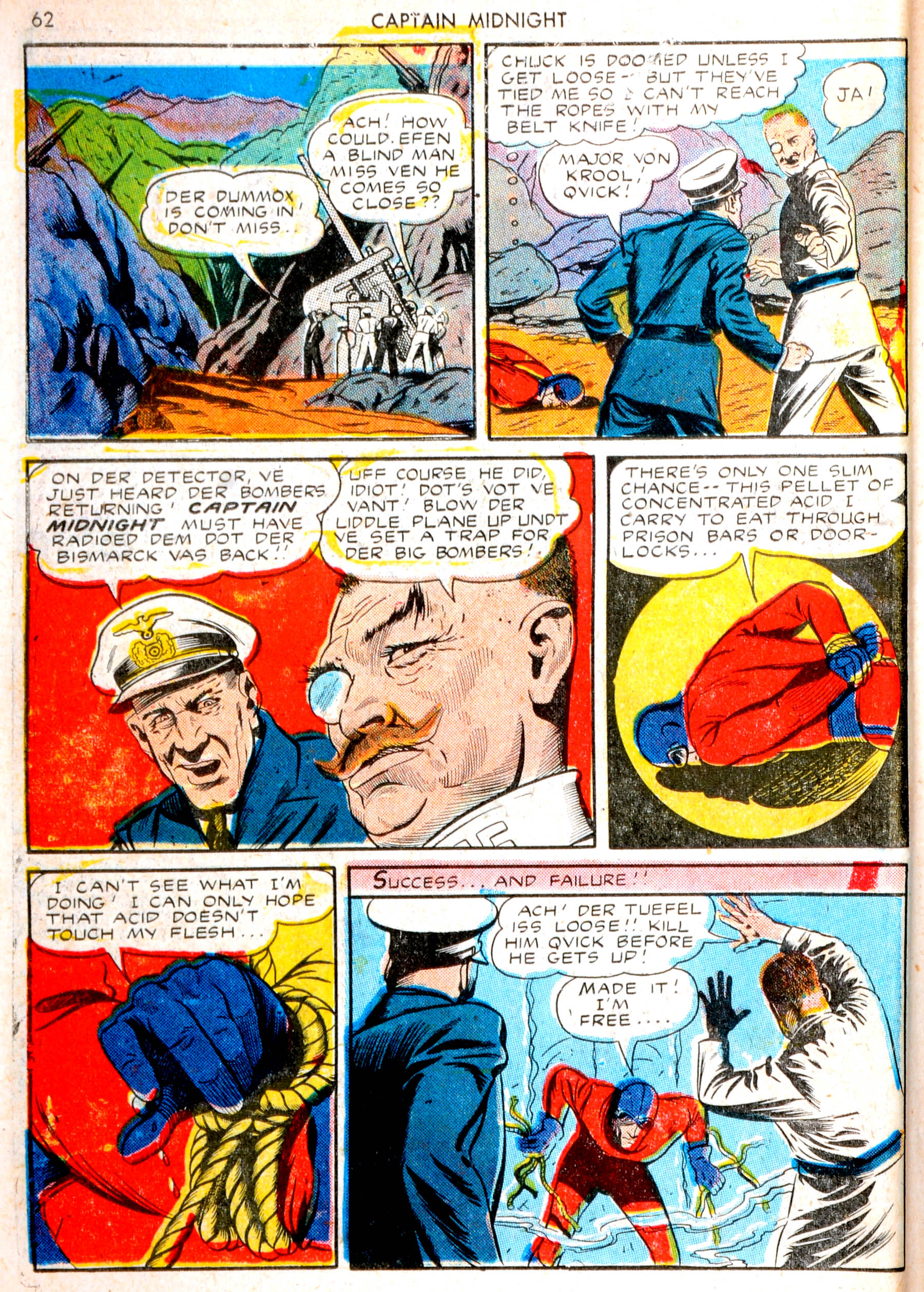Read online Captain Midnight (1942) comic -  Issue #13 - 61