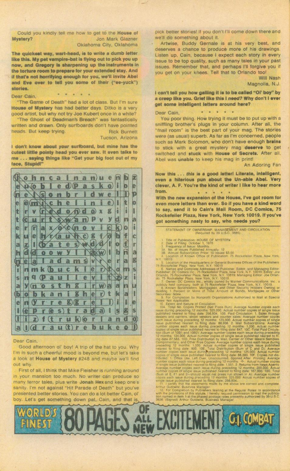 Read online House of Mystery (1951) comic -  Issue #252 - 66