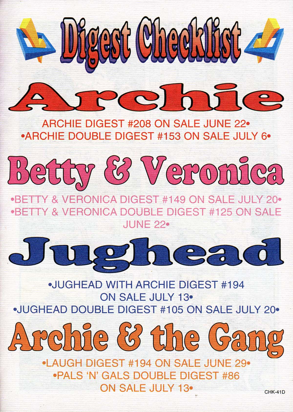 Read online Jughead's Double Digest Magazine comic -  Issue #105 - 100