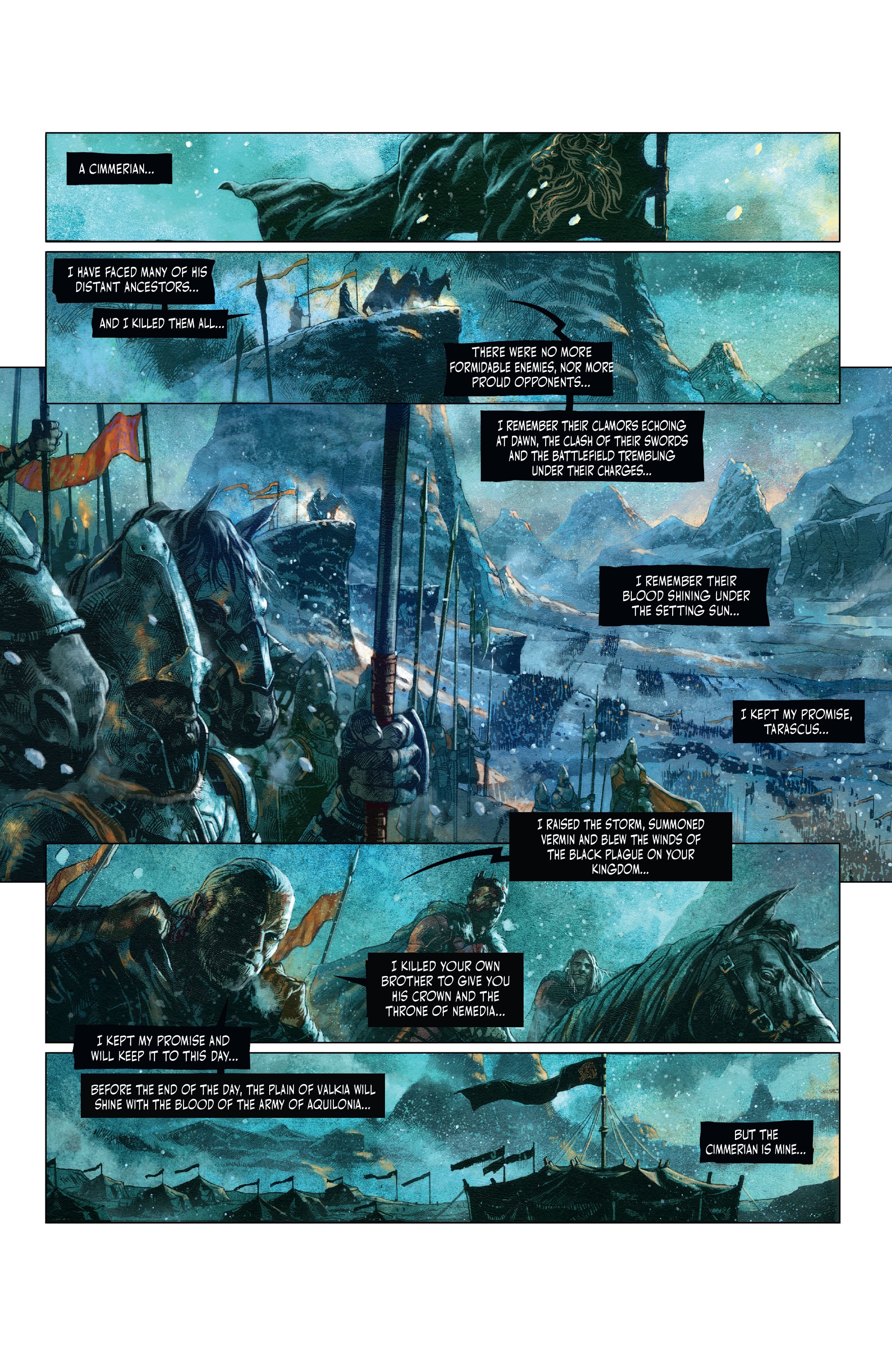 Read online The Cimmerian: Hour of the Dragon comic -  Issue #1 - 8