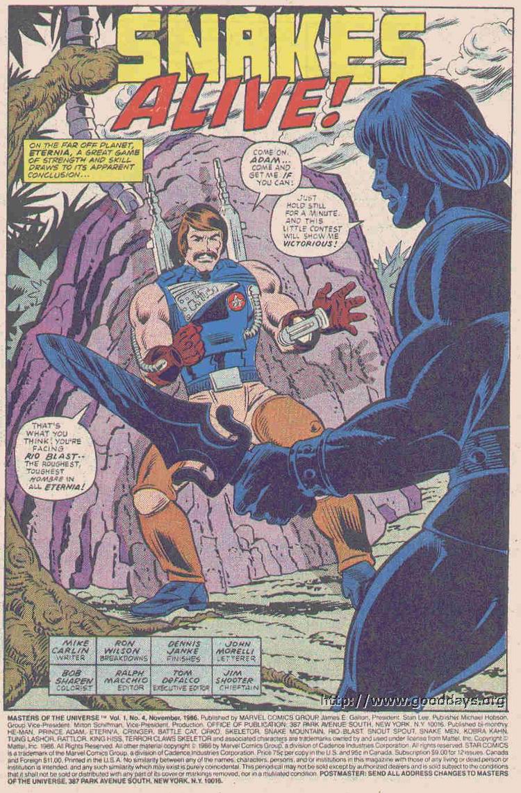 Read online Masters of the Universe (1986) comic -  Issue #4 - 2