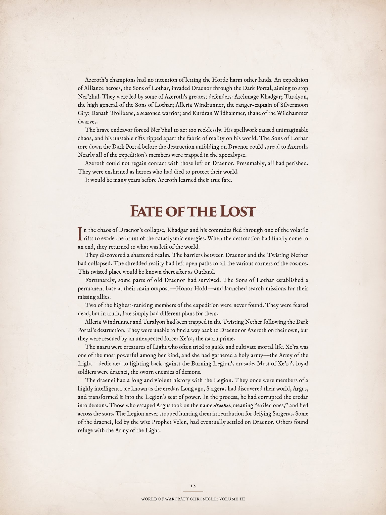 Read online World of Warcraft Chronicle Vol. 3 comic -  Issue # Full - 13
