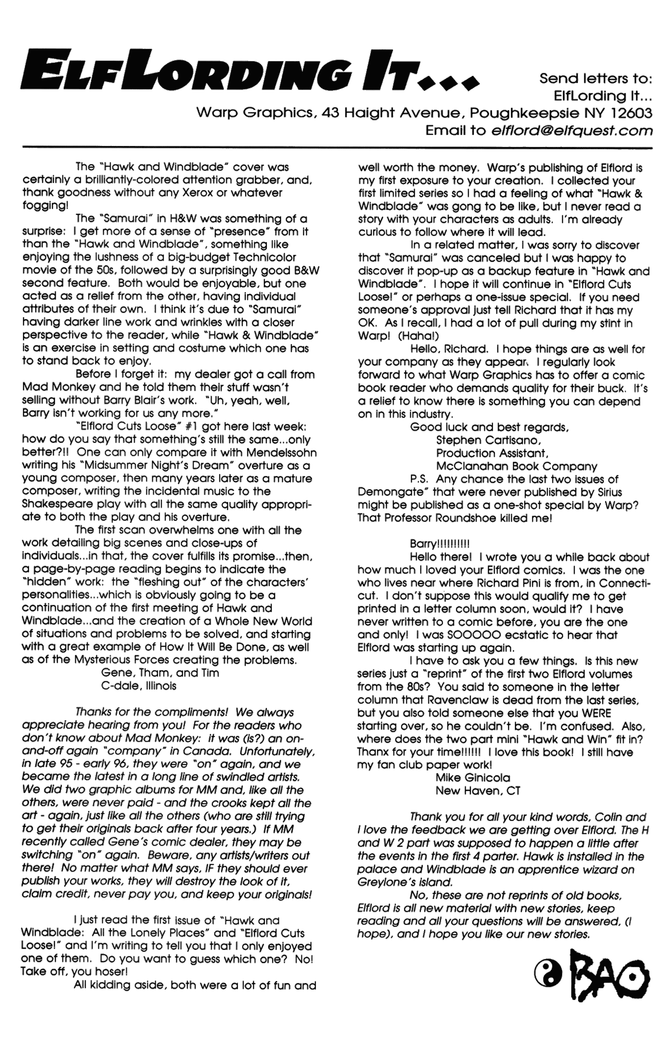 Read online ElfLord (1997) comic -  Issue #3 - 25