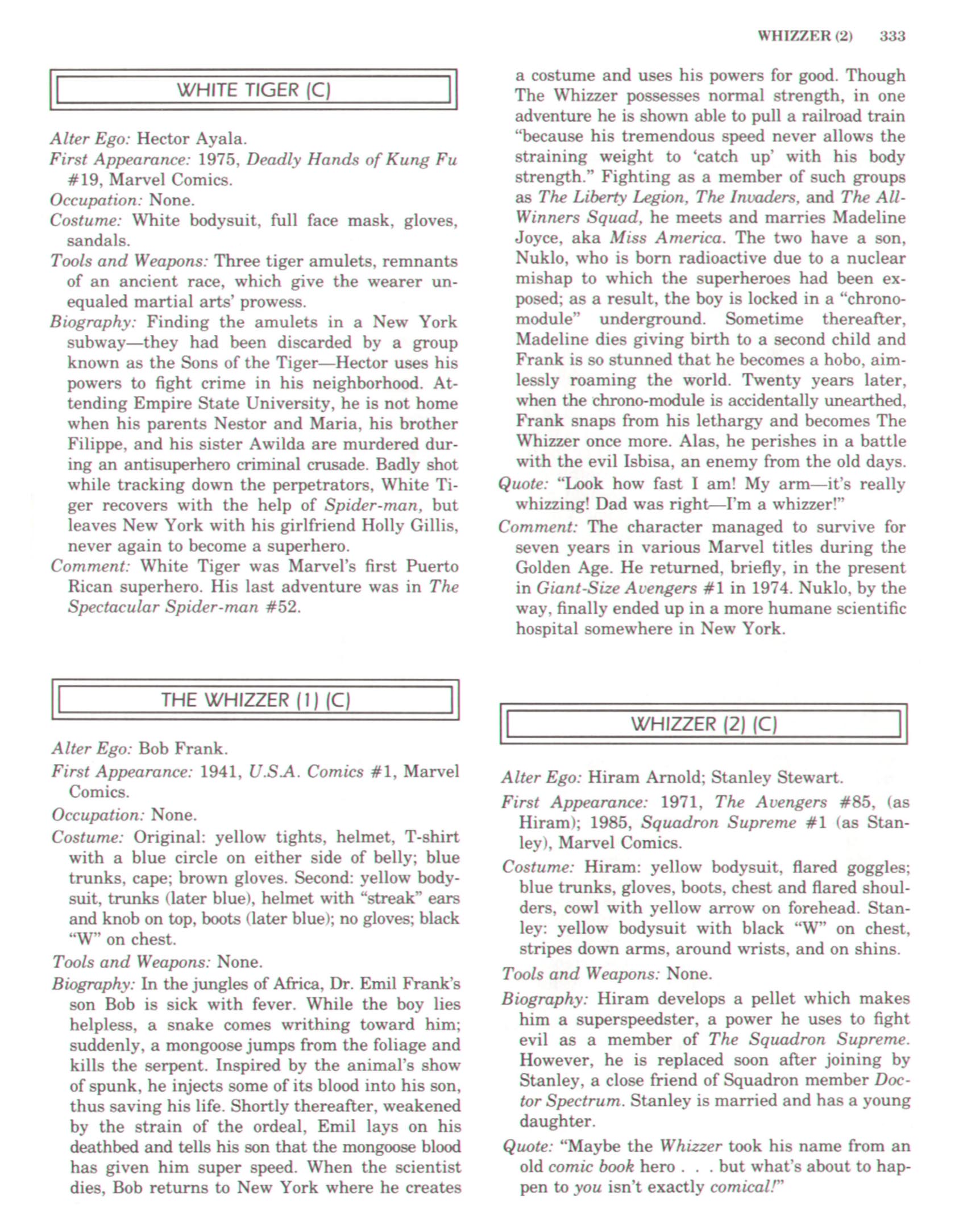 Read online The Encyclopedia of Superheroes comic -  Issue # TPB (Part 4) - 68