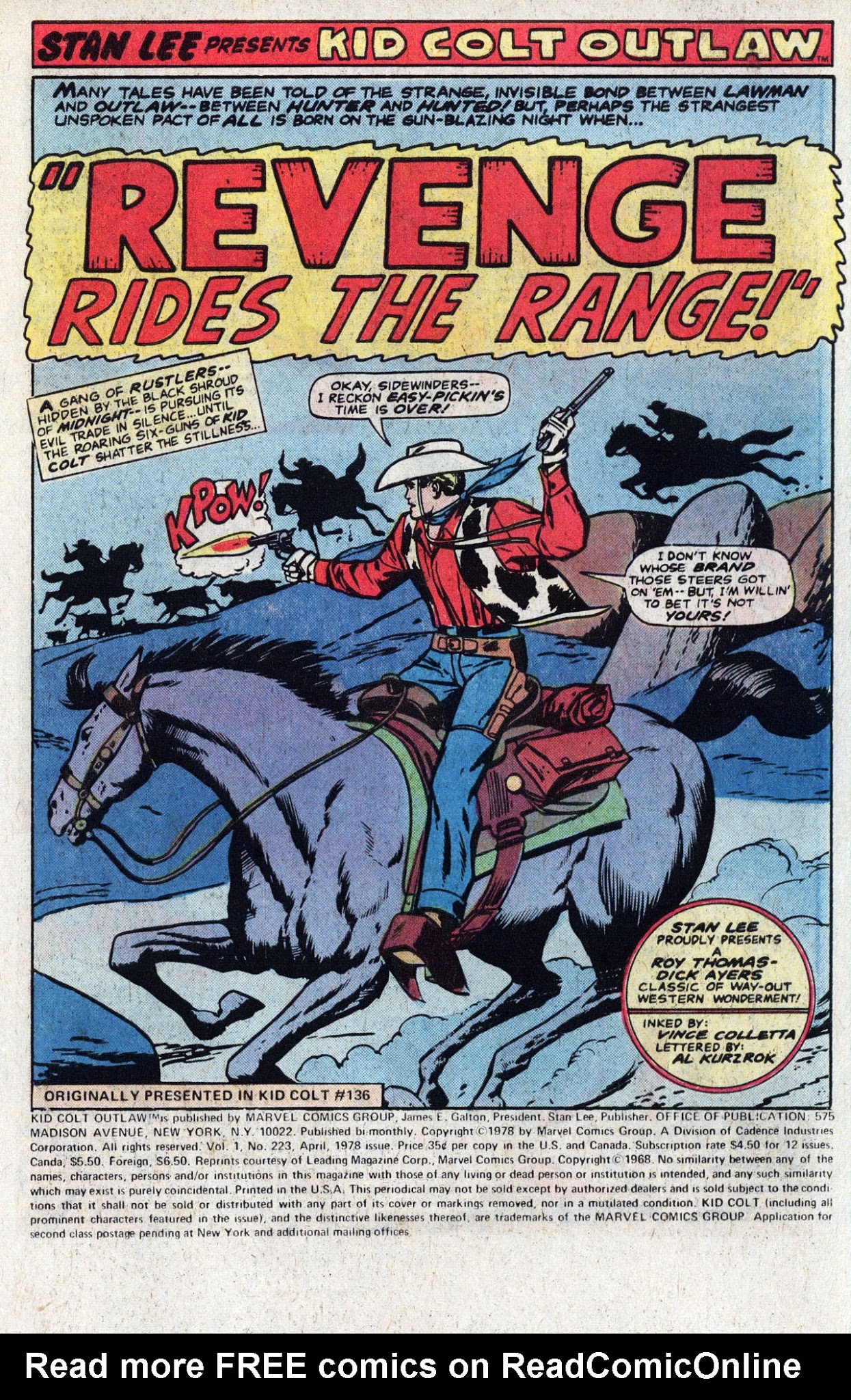 Read online Kid Colt Outlaw comic -  Issue #223 - 3