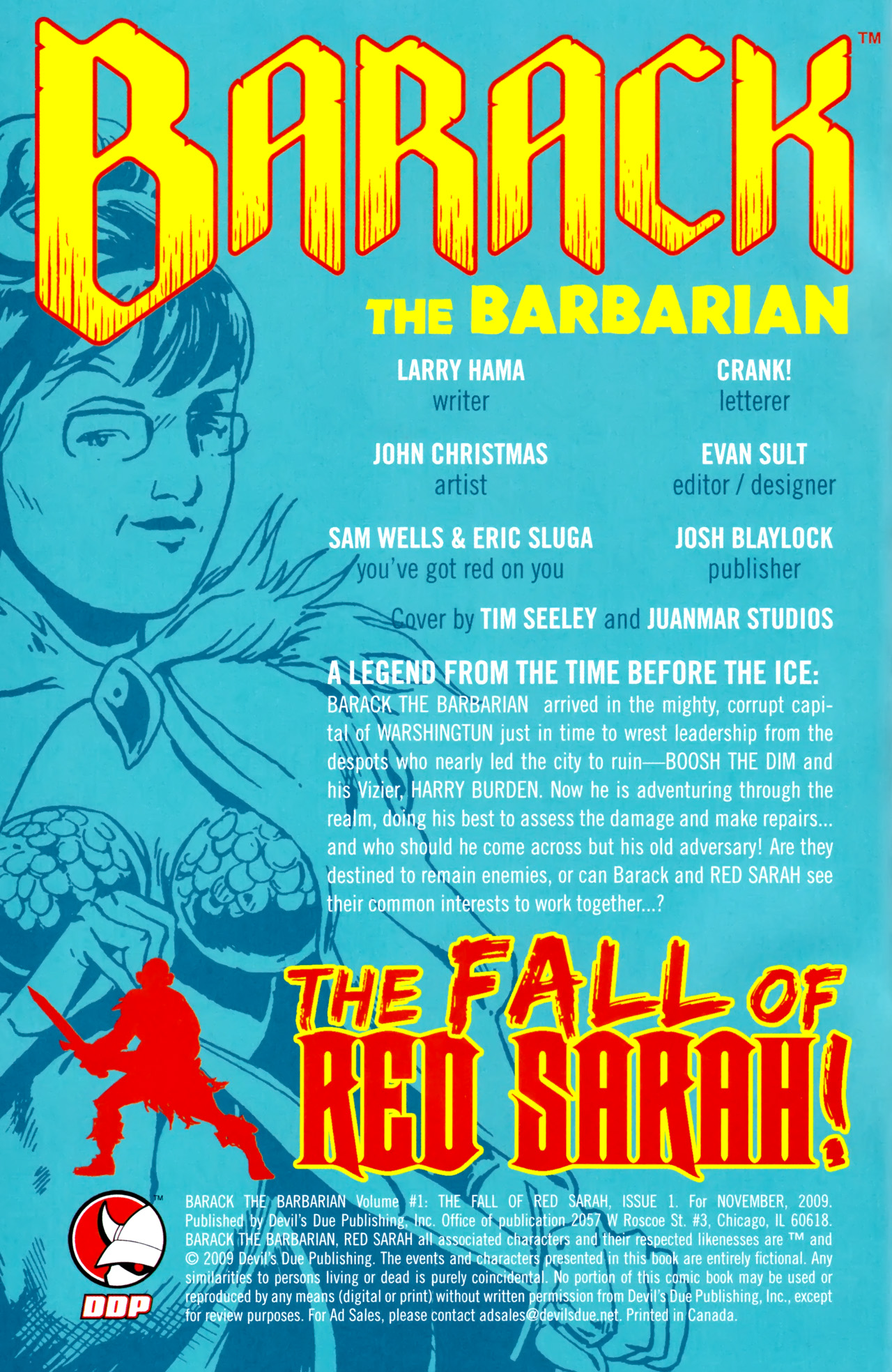 Read online Barack the Barbarian: The Fall of Red Sarah! comic -  Issue # Full - 2