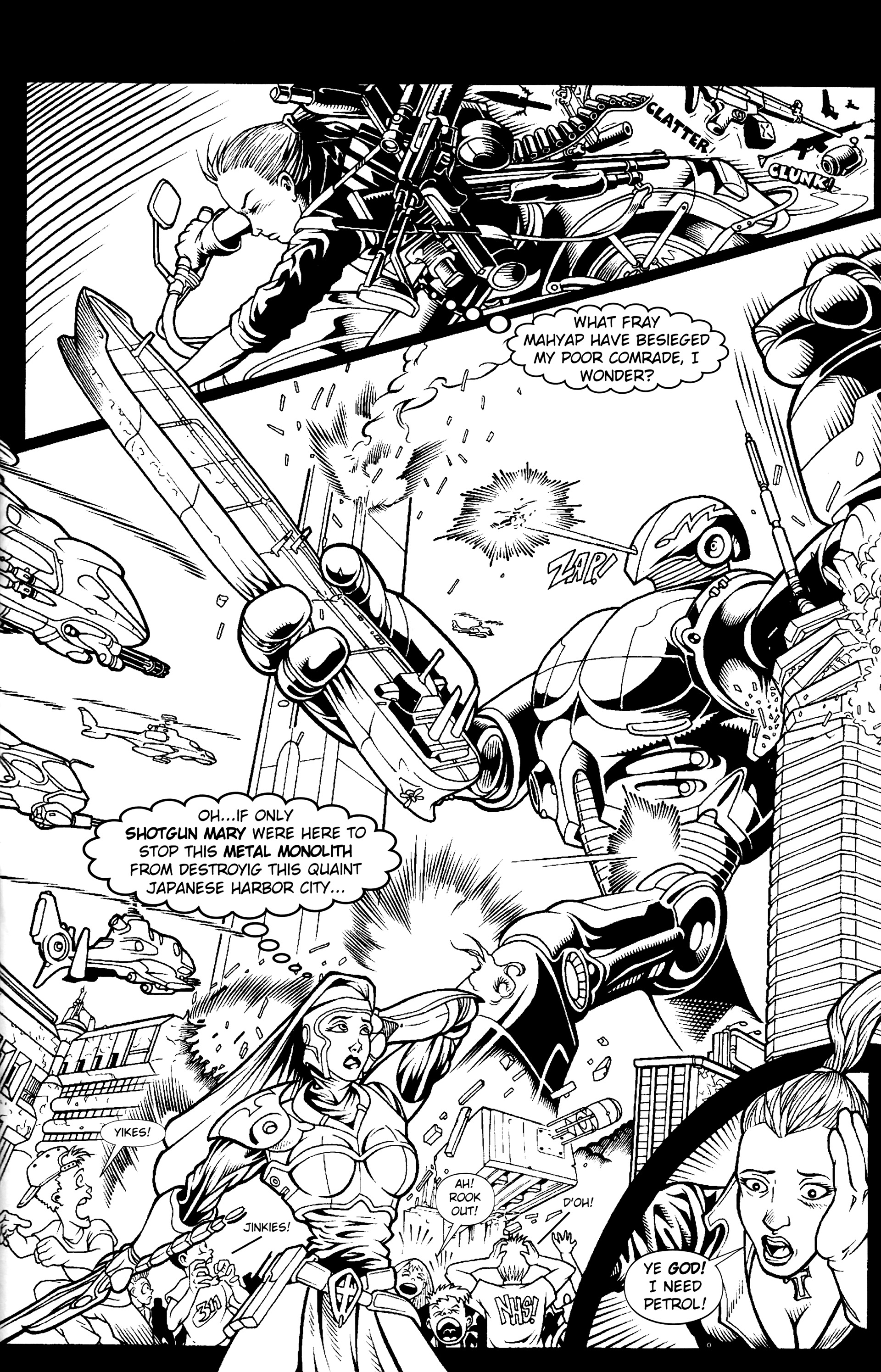 Read online Warrior Nun: Black & White comic -  Issue #8 - 21