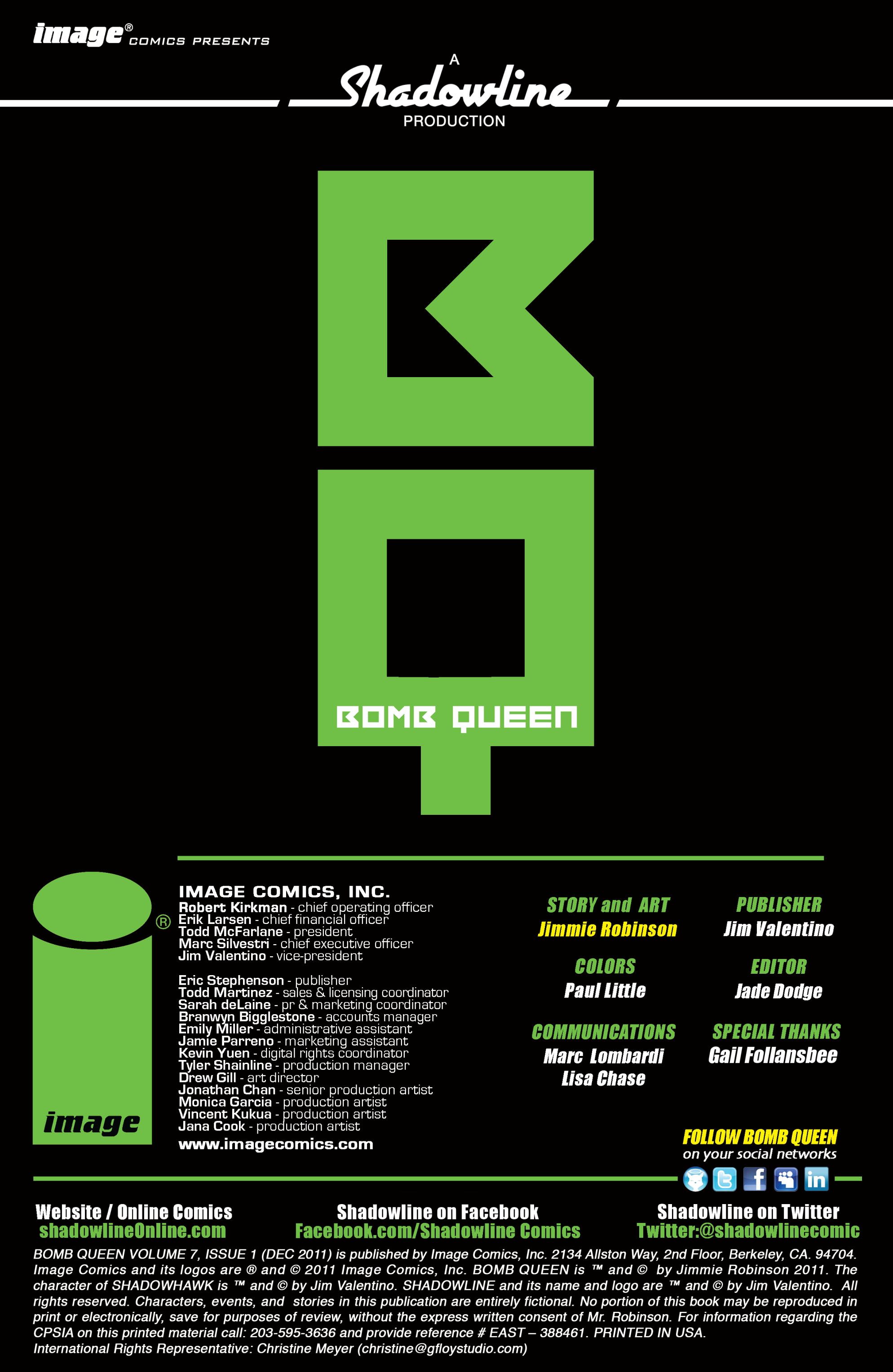 Read online Bomb Queen VII comic -  Issue #1 - 2