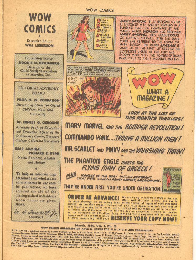 Read online Wow Comics comic -  Issue #23 - 3