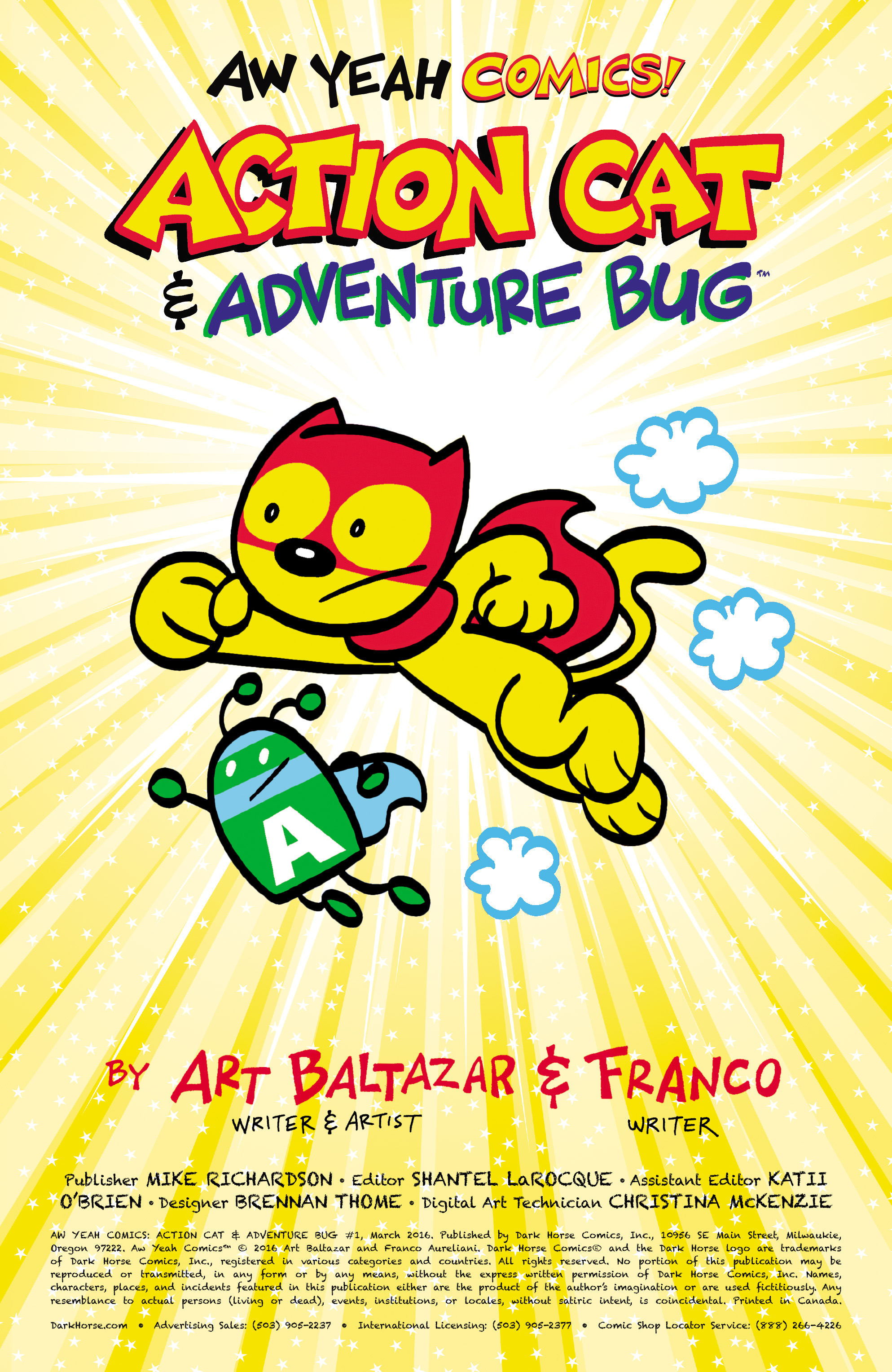 Read online Aw Yeah Comics: Action Cat & Adventure Bug comic -  Issue #1 - 2