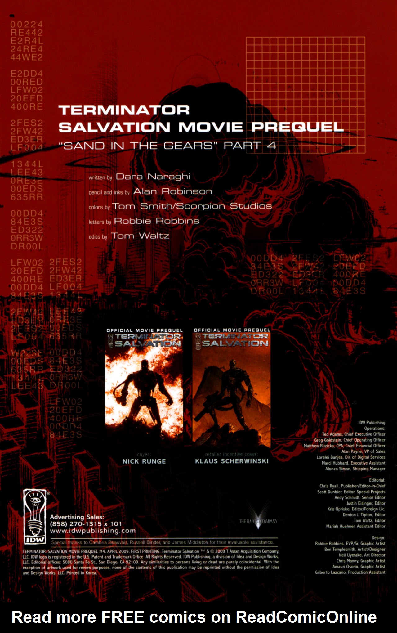 Read online Terminator: Salvation Movie Prequel comic -  Issue #4 - 2
