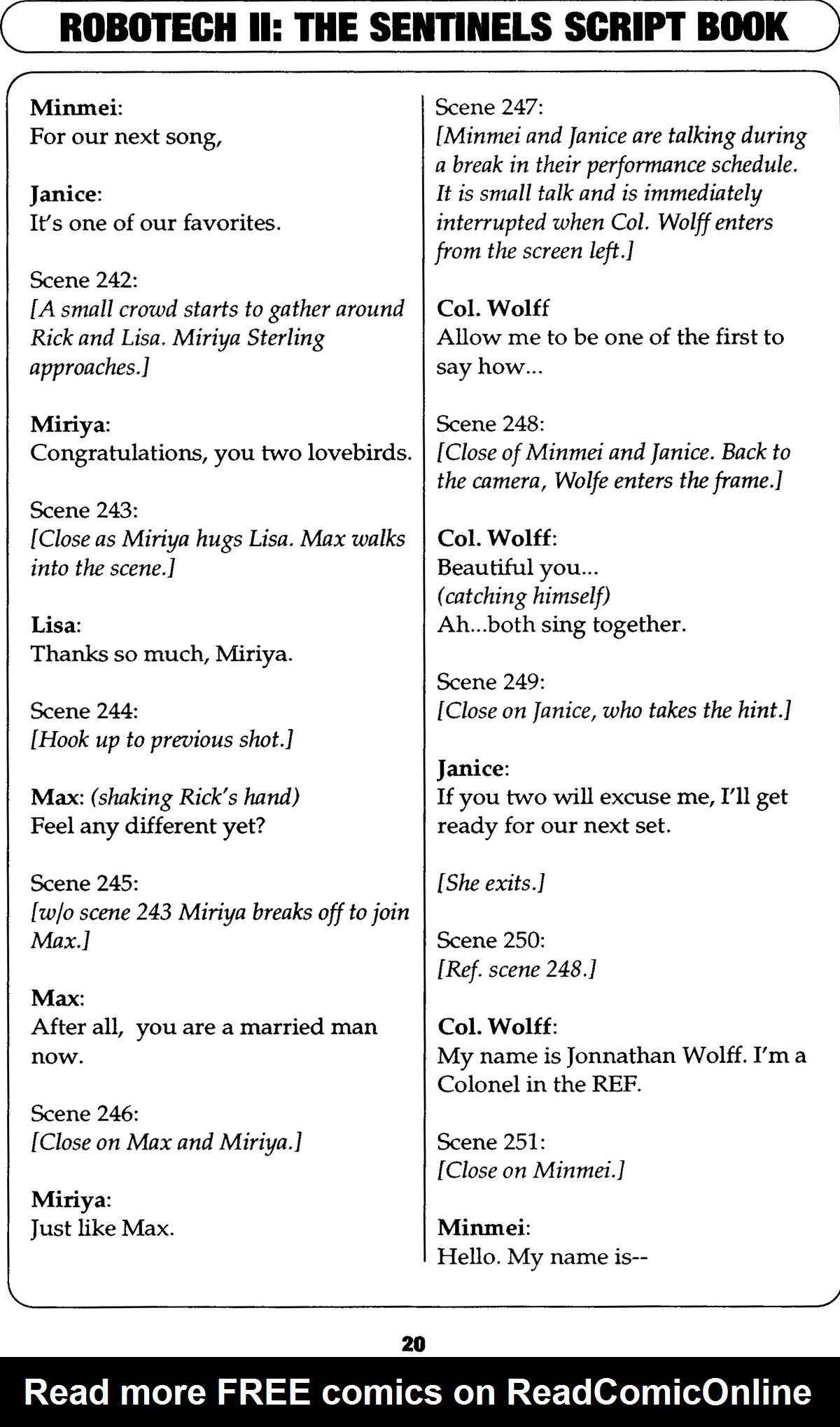 Read online Robotech II: The Sentinels comic -  Issue # _Script Book 1 - 70