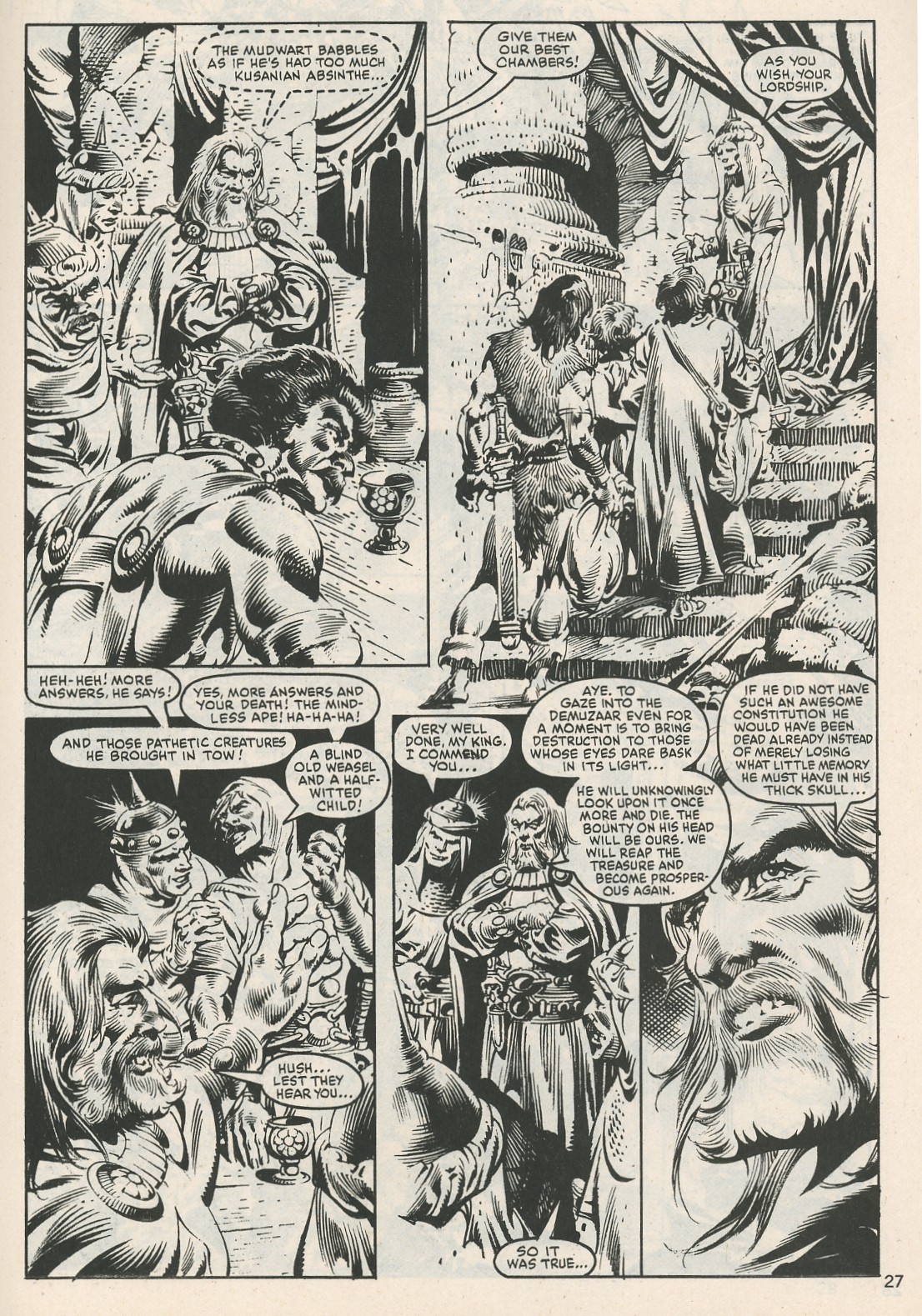 Read online The Savage Sword Of Conan comic -  Issue #114 - 27