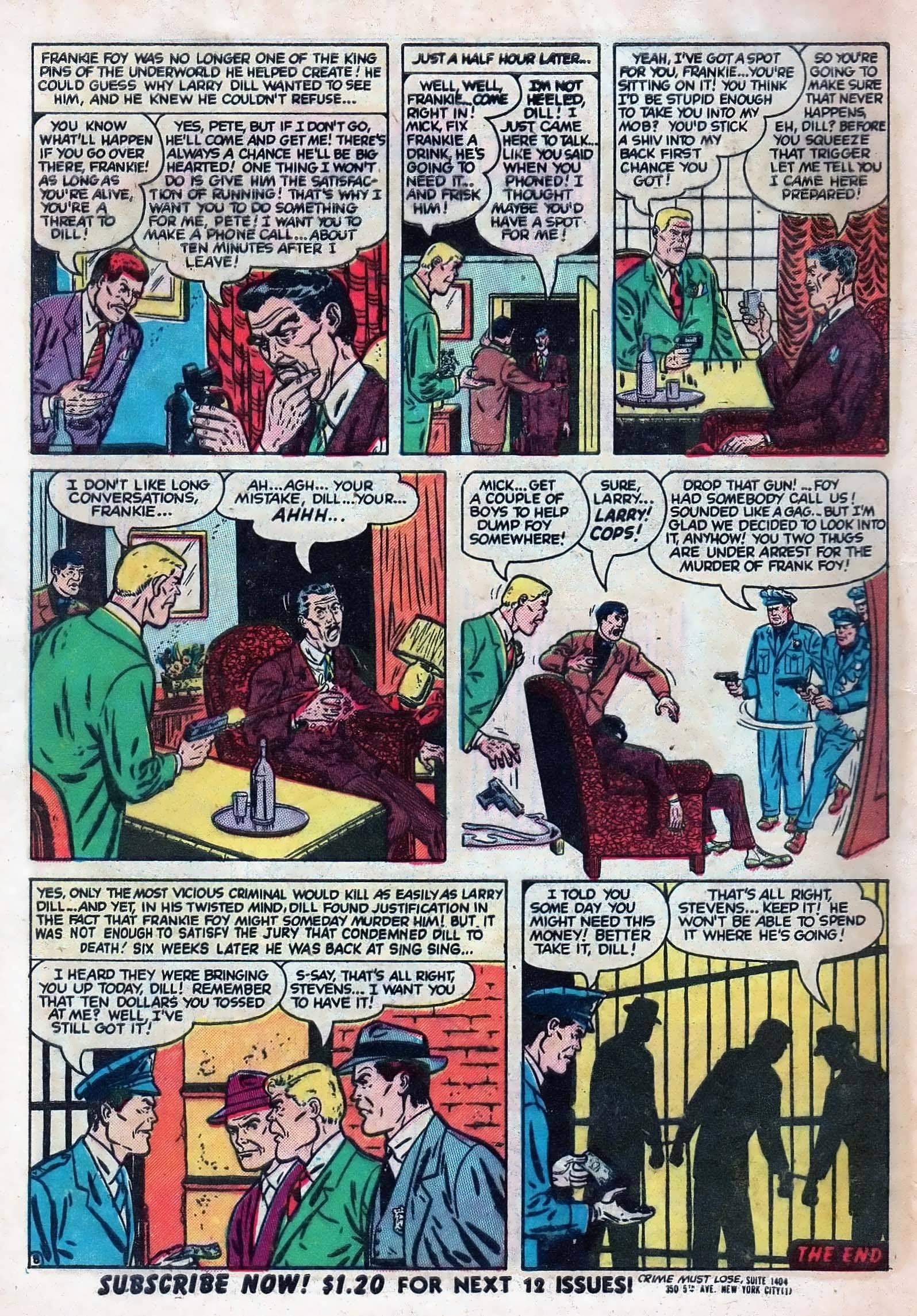 Read online Crime Must Lose comic -  Issue #10 - 10