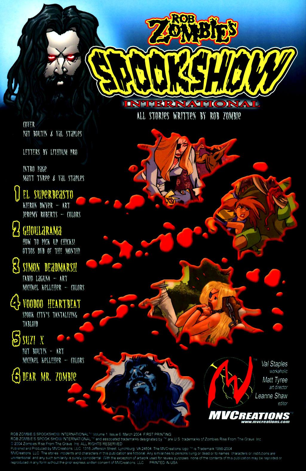 Read online Rob Zombie's Spookshow International comic -  Issue #6 - 2