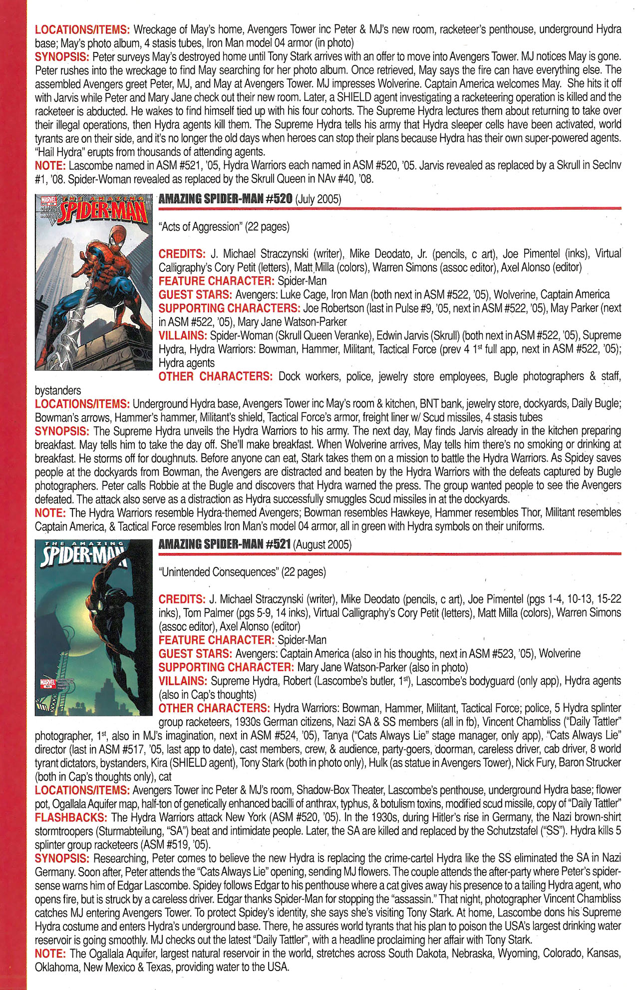 Read online Official Index to the Marvel Universe comic -  Issue #12 - 20