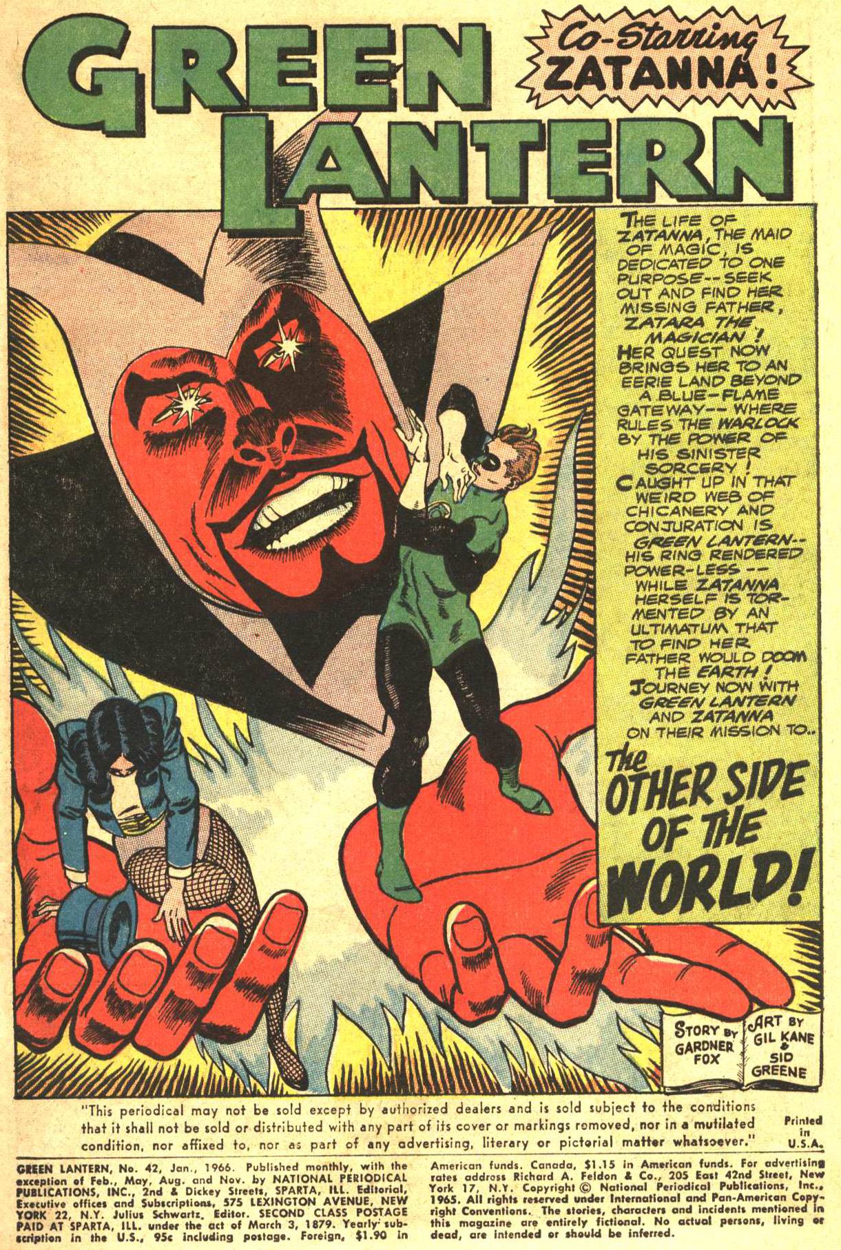Read online Green Lantern (1960) comic -  Issue #42 - 3