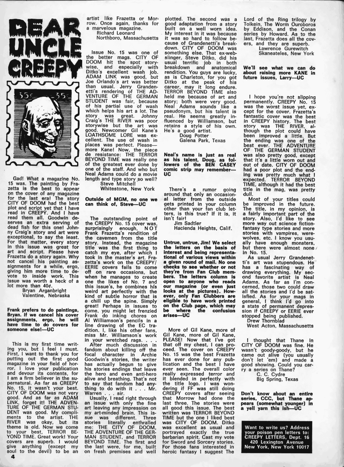 Read online Creepy (1964) comic -  Issue #16 - 4