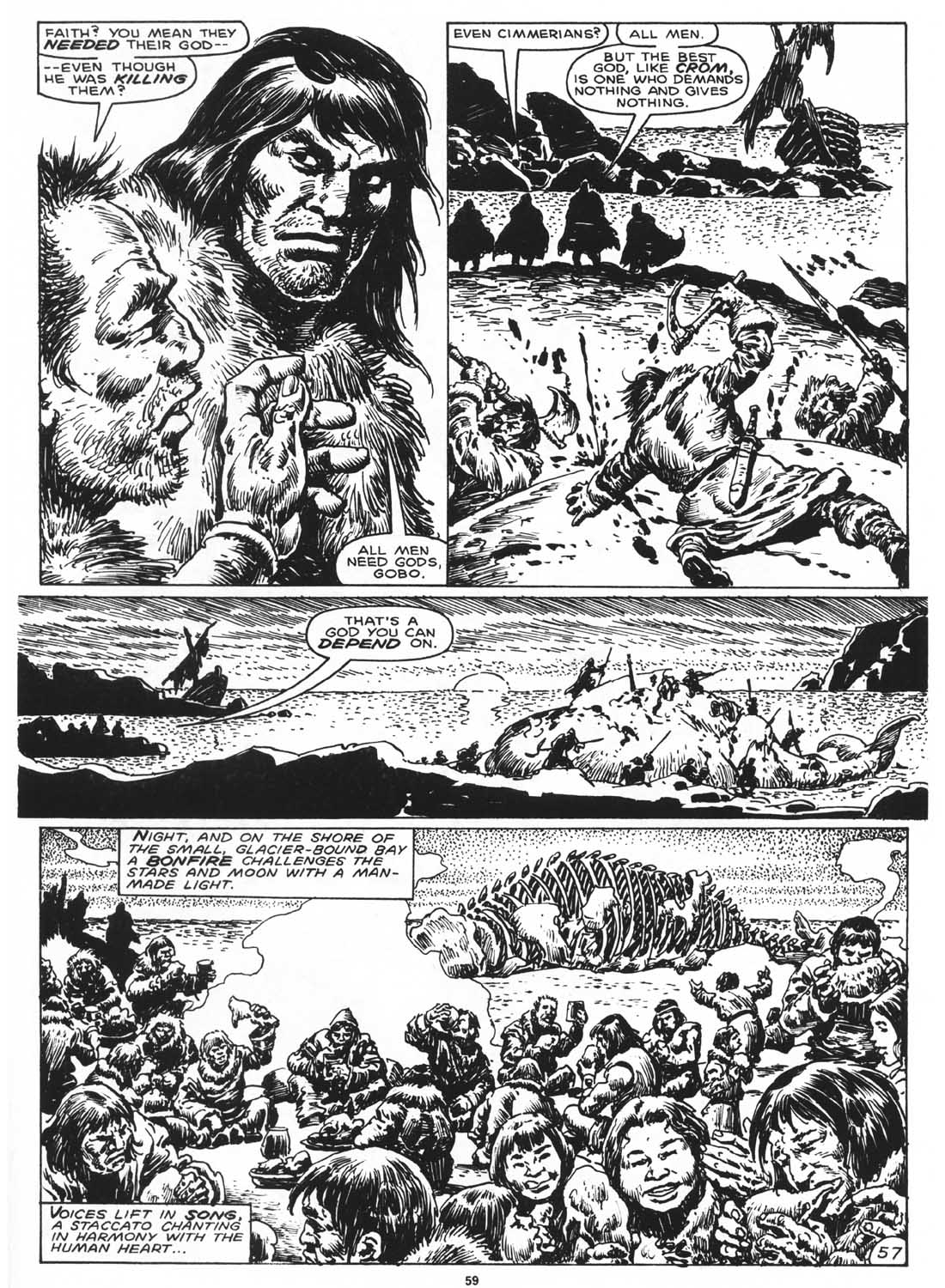 Read online The Savage Sword Of Conan comic -  Issue #168 - 59