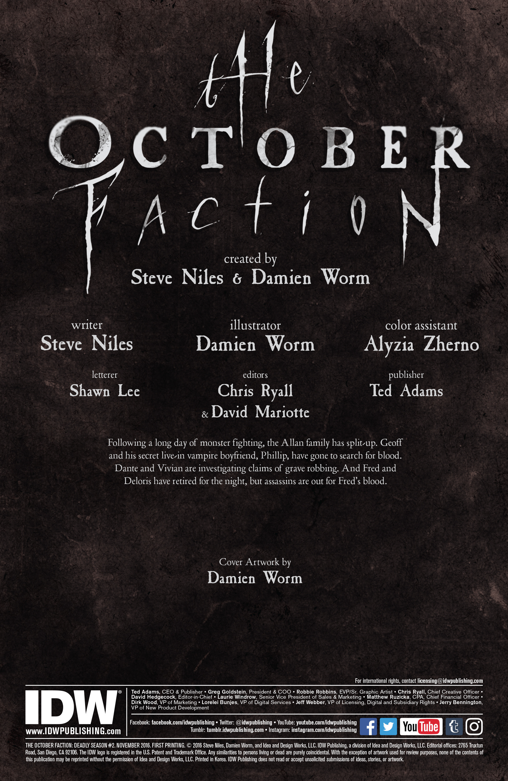 Read online The October Faction: Deadly Season comic -  Issue #2 - 2