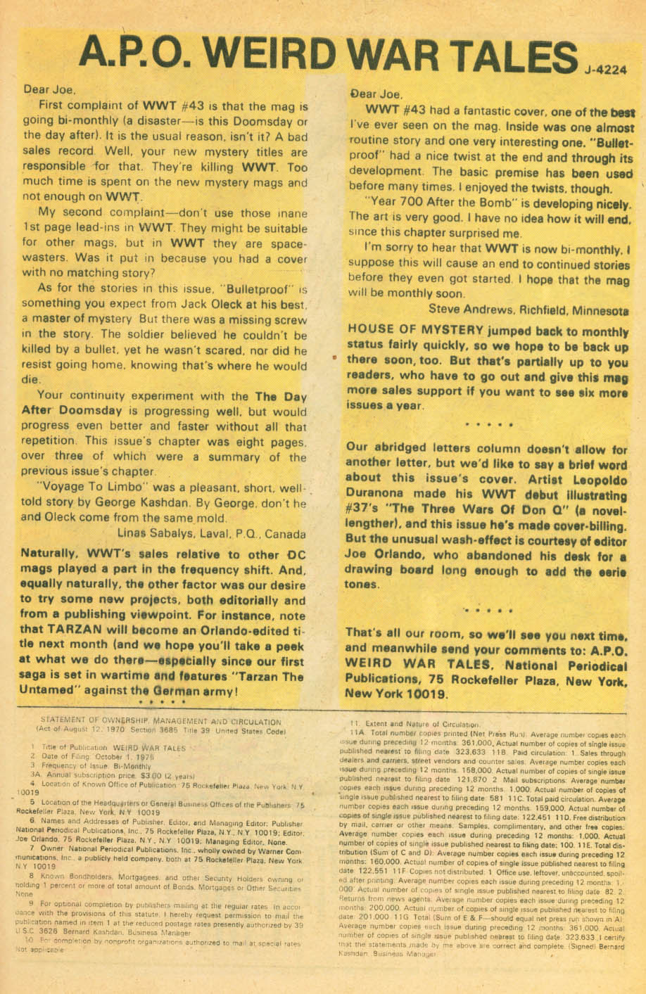 Read online Weird War Tales (1971) comic -  Issue #46 - 33