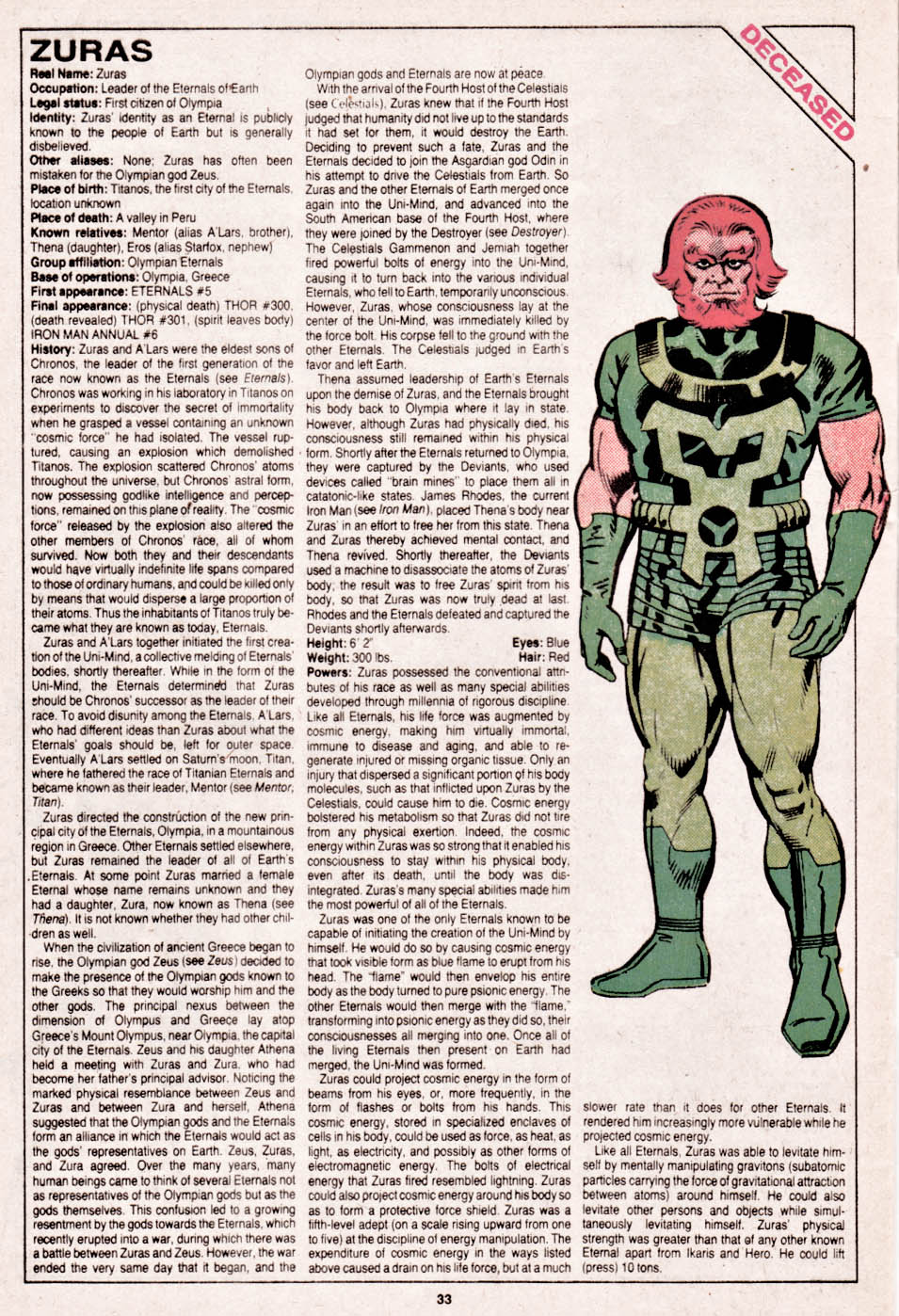 The Official Handbook of the Marvel Universe issue 14 - Page 34