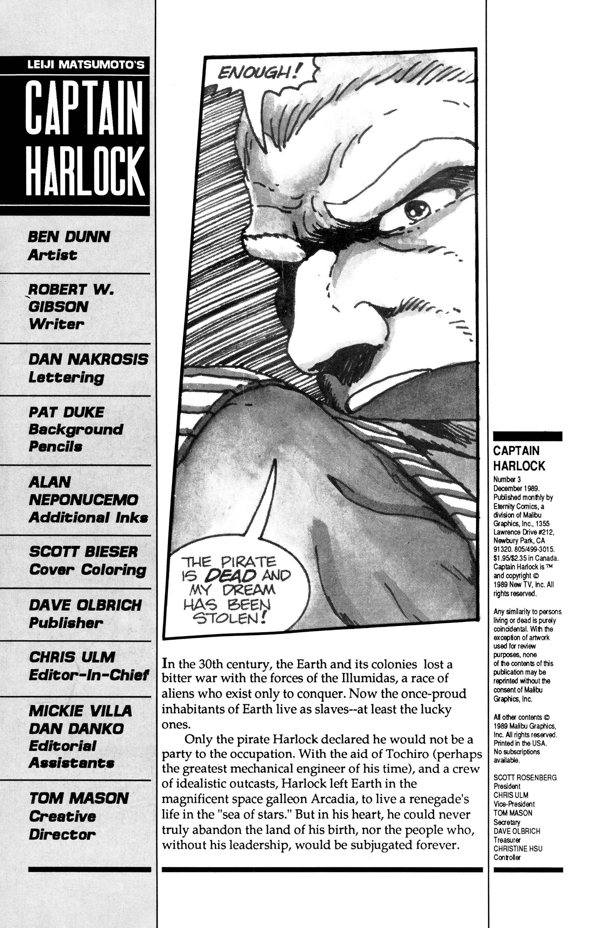 Read online Captain Harlock comic -  Issue #3 - 2