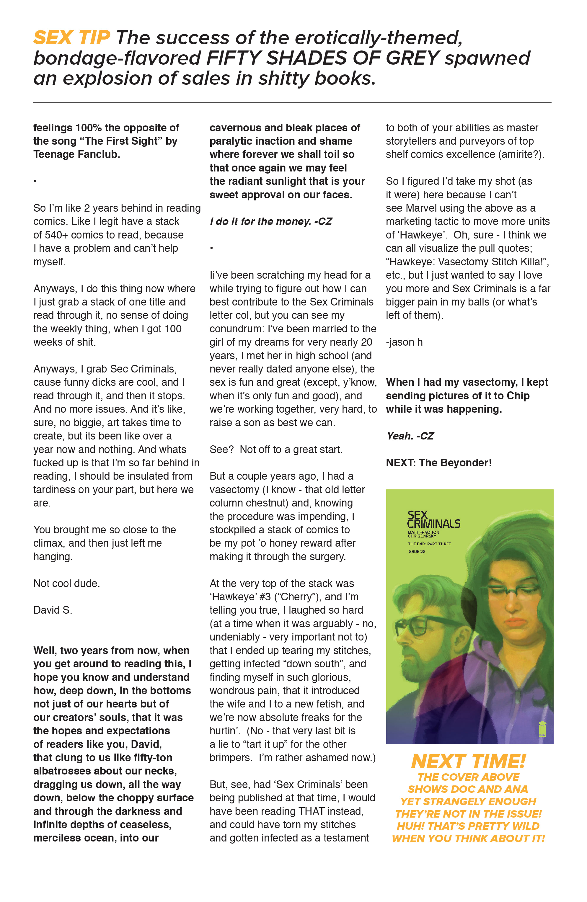 Read online Sex Criminals comic -  Issue #27 - 31